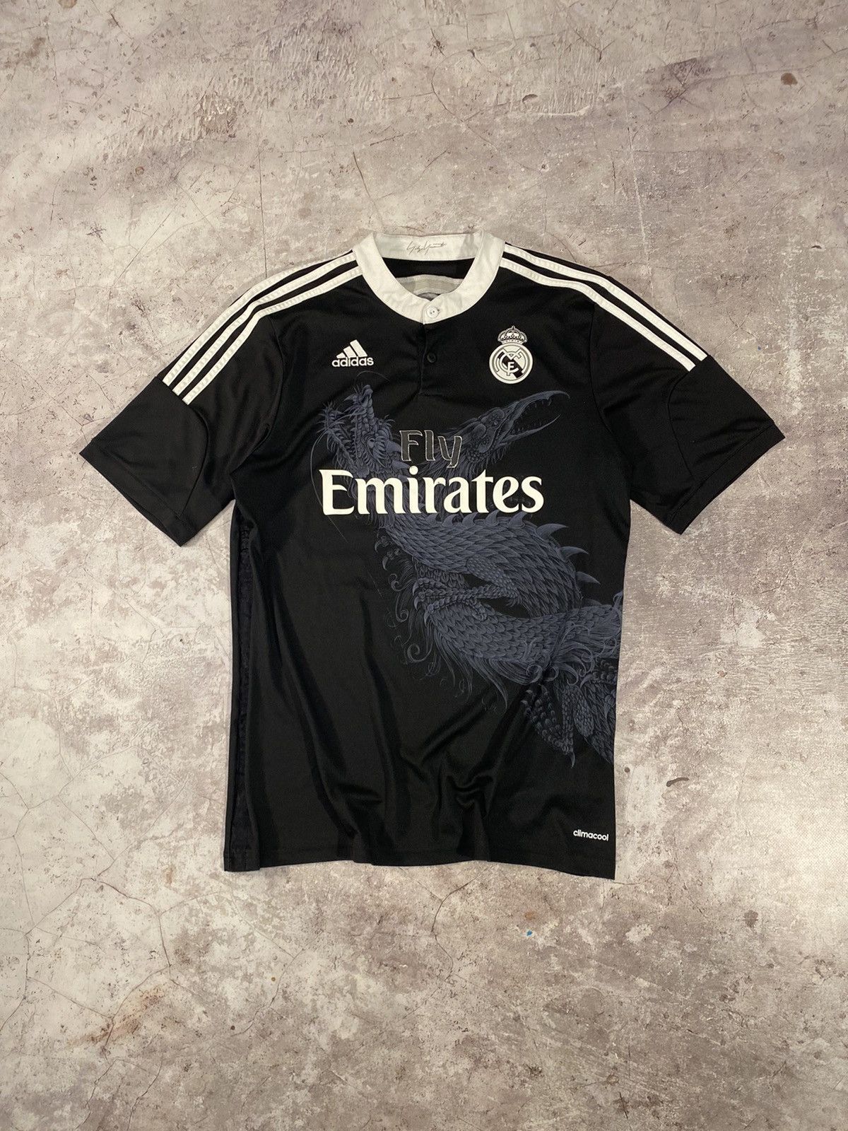 Maillot De Football Vintage Y-3 Yohji Yamamoto Pour Real Madrid - Taille L Noire - Occasion
