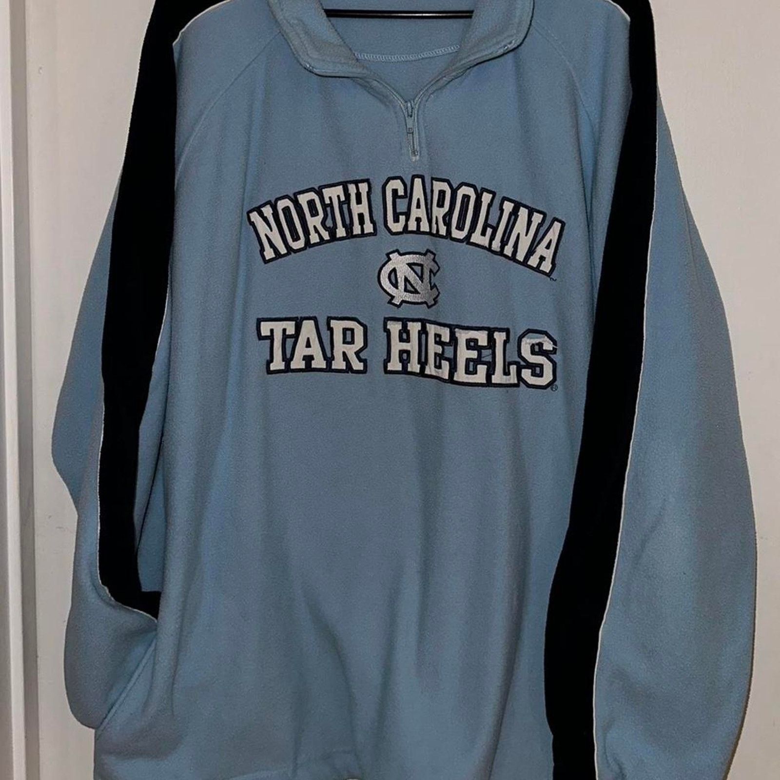 Vintage Vintage UNC Tarheels 1/4 Zip Pullover Sweater size 2XL Size US XXL / EU 58 / 5 - 1 Thumbnail