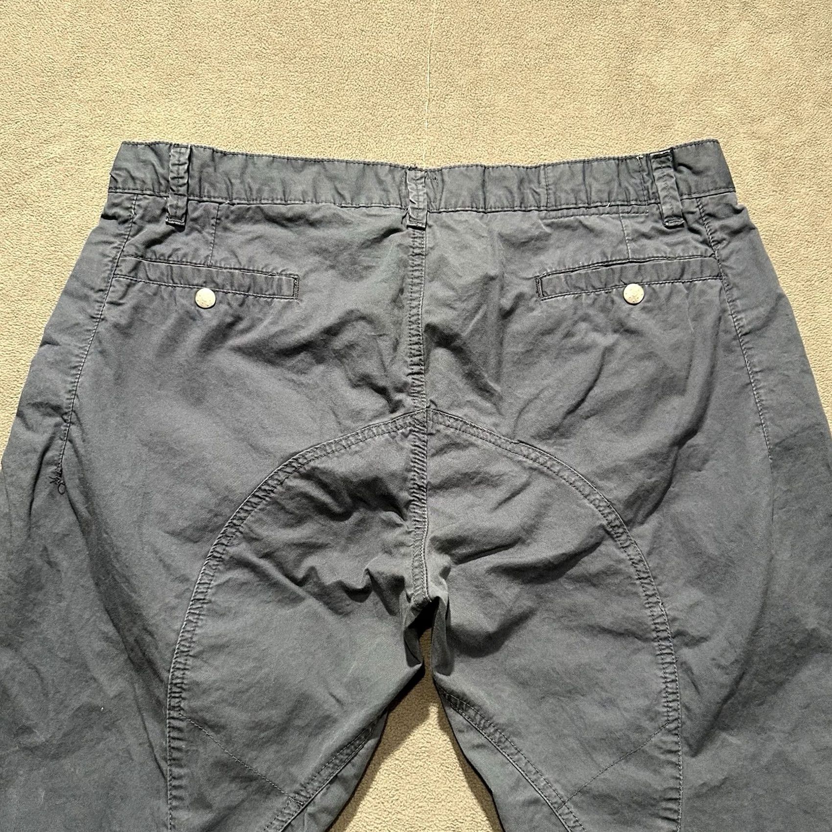 Vintage Crafted Pants Mens 38x30 Blue Tapered Utility Twisted Knee Cargo 3D Size US 38 / EU 54 - 4 Thumbnail