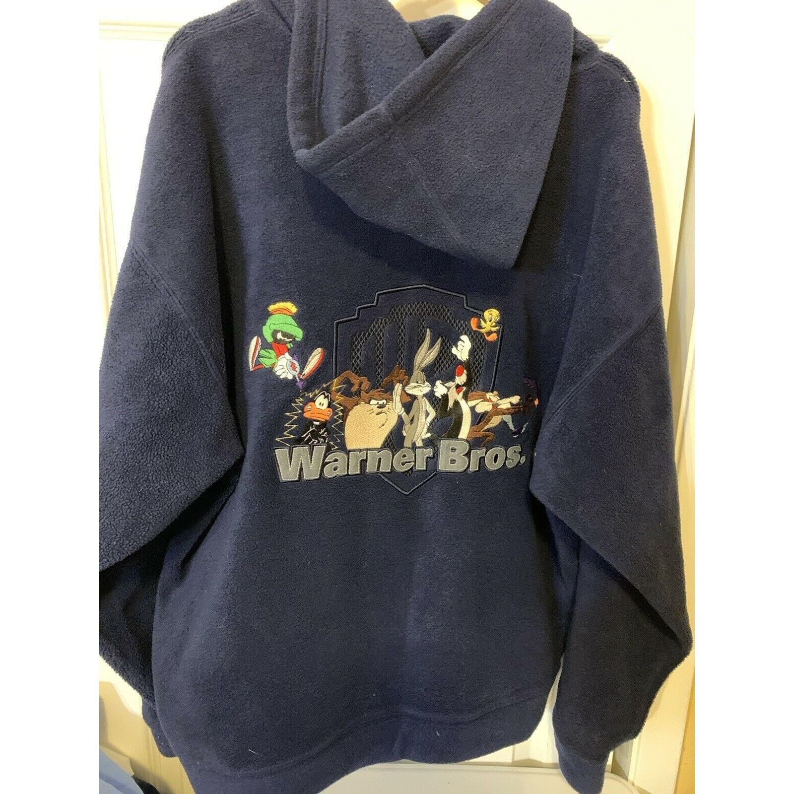 Warner Bros Warner Bros Looney Tunes Fleece Jacket Men’s Sz XL Navy Blue Size US XL / EU 56 / 4 - 5 Thumbnail