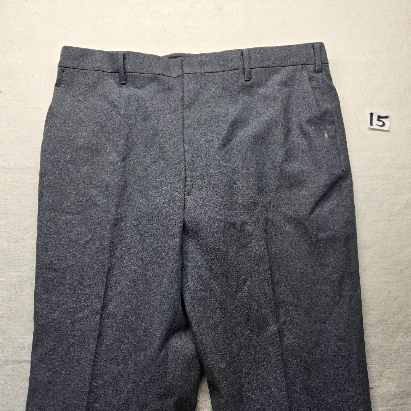 Vintage VISA Gray Pants Regular Men 38R Pockets Straight Inseam 30 in Dress Uniform Style America’s Freedom Size US 38 / EU 54 - 2 Thumbnail