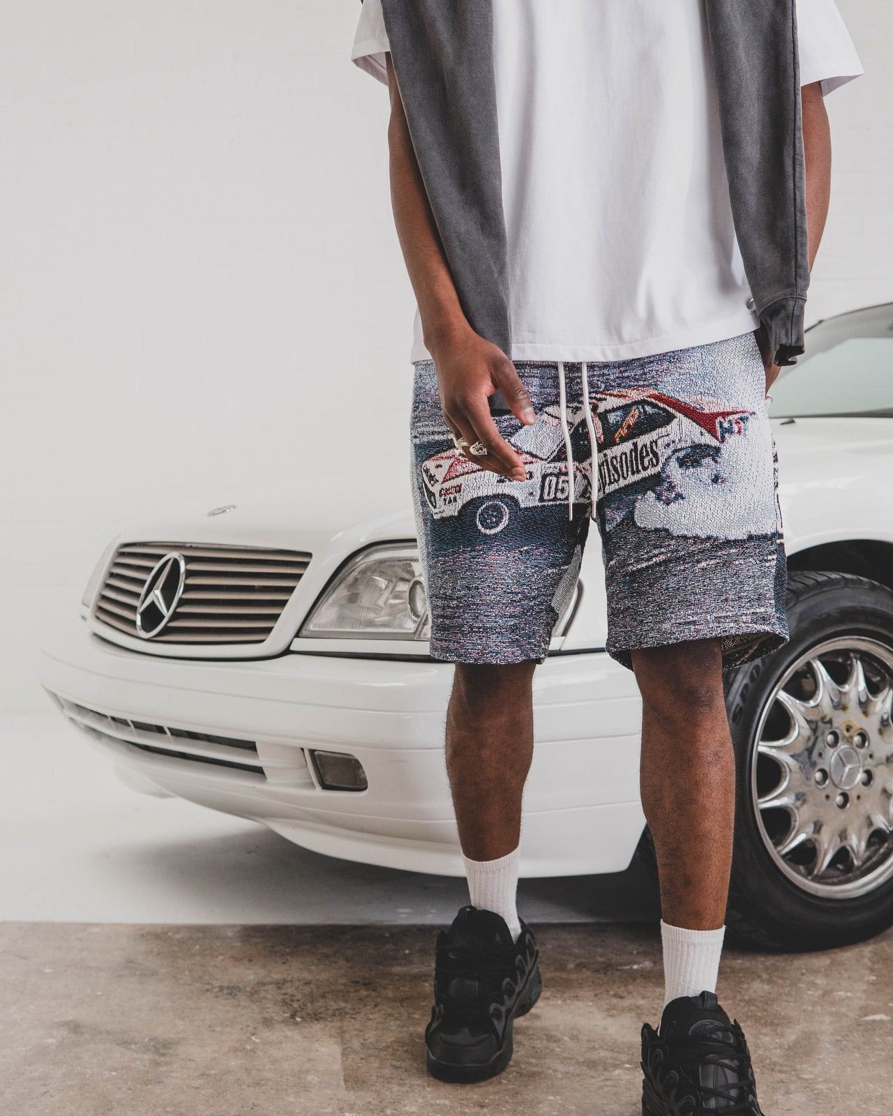 Formula 1 Episodes Drift Racing Jacquard Shorts Size US 32 / EU 48 - 7 Thumbnail