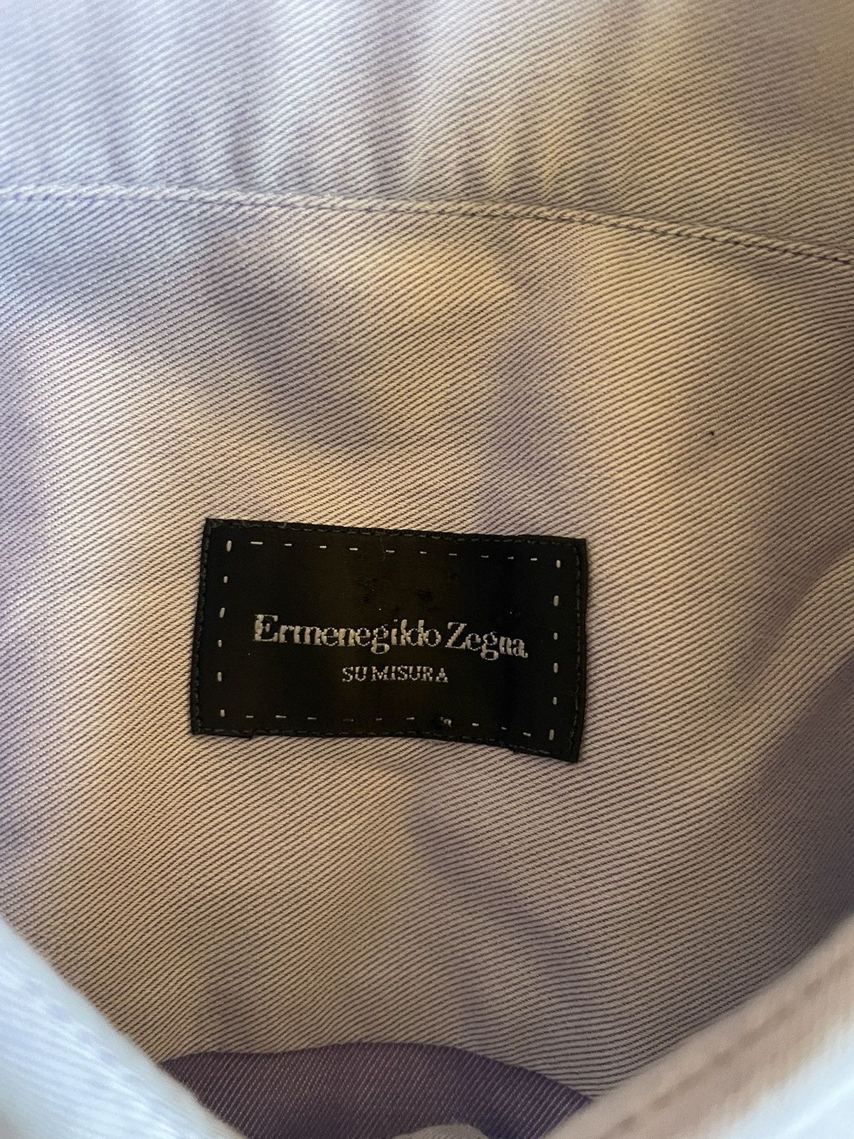 Ermenegildo Zegna French Cuff Dress Shirt Size US M / EU 48-50 / 2 - 5 Thumbnail