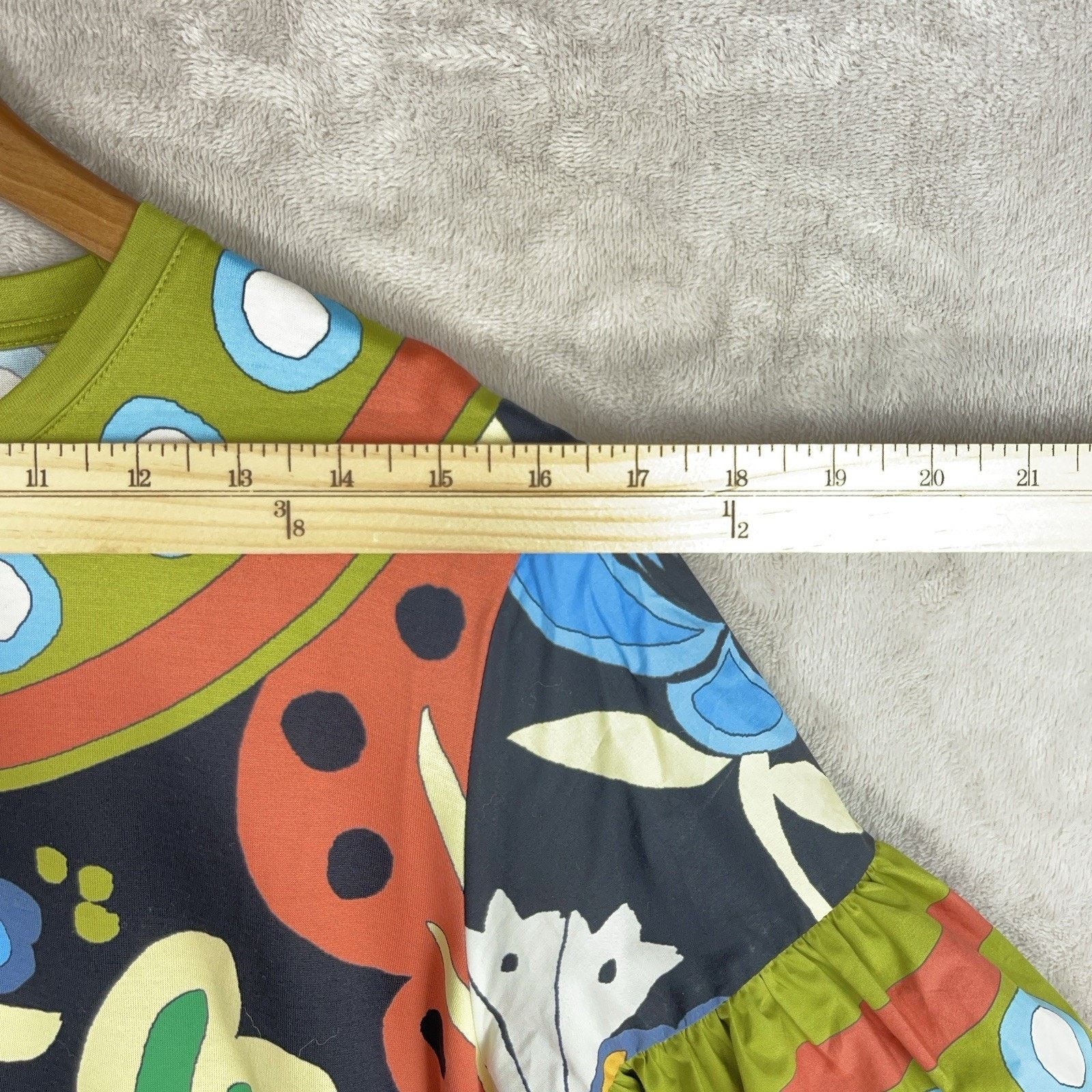 La DoubleJ La Double J Walk The Dog Peacock Print Short Dress XS Italy Size XS / US 0-2 / IT 36-38 - 14 Thumbnail