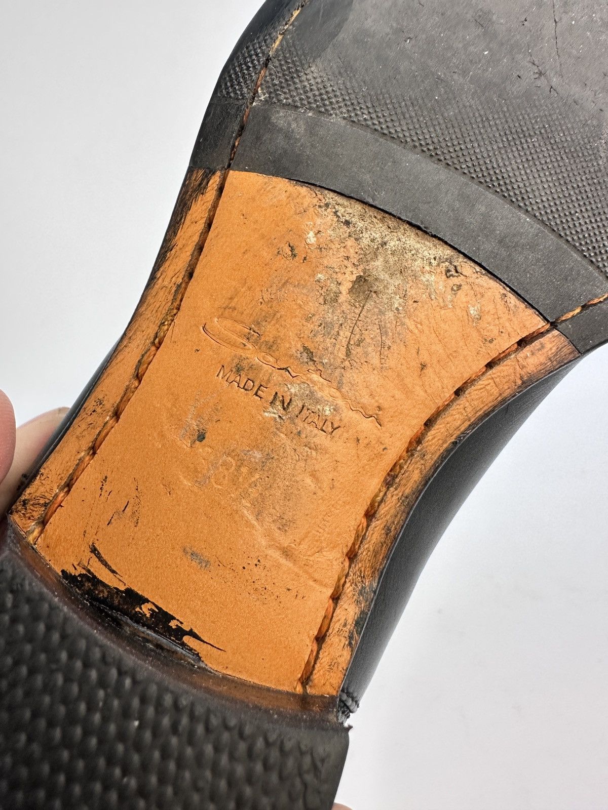 Santoni Santoni Italy Black Leather Chelsea Boots 38.5 Ankle Boots Size US 8 / IT 38 - 8 Thumbnail