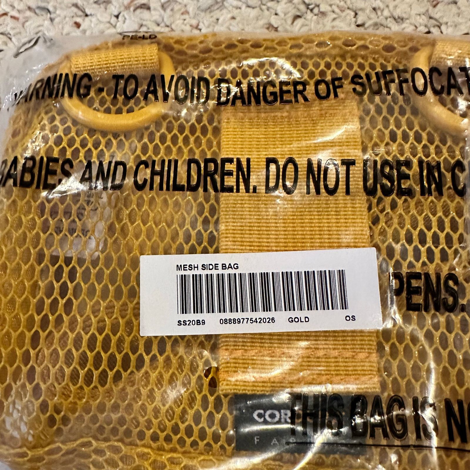 Supreme Supreme Cordura Mesh Shoulder Belt Bag Yellow Fanny Pack Sm Size ONE SIZE - 5 Thumbnail