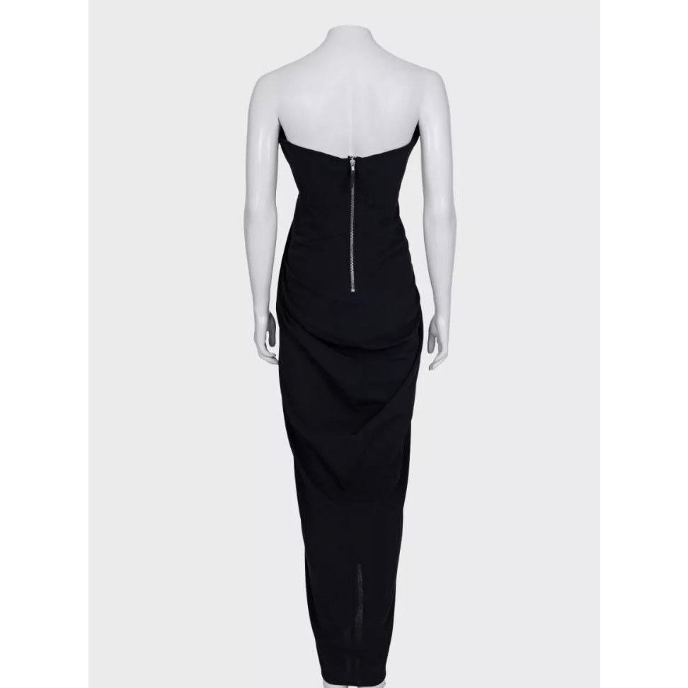 Rick Owens Rick Owens Open Shoulder Elegant Black Wool Dress US6/M Size M / US 6-8 / IT 42-44 - 3 Thumbnail