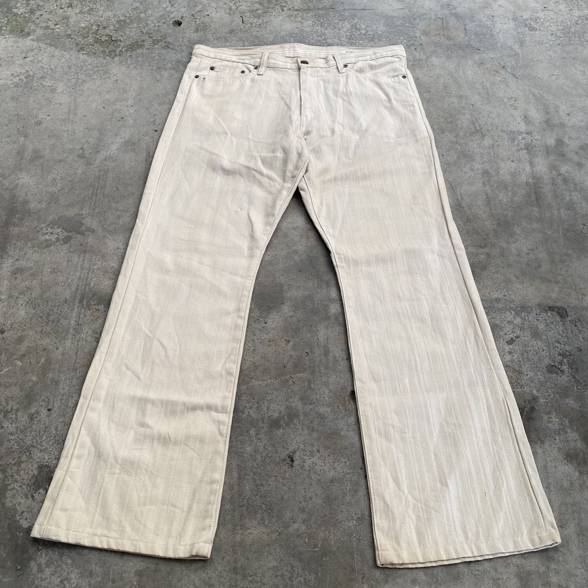 Designer × Japanese Brand × semanticdesign Semantic Design Stripe Flare Jeans Size US 34 / EU 50 - 2 Thumbnail