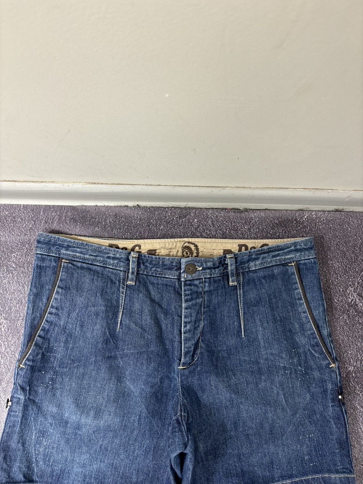 Dolce & Gabbana Vintage Dolce & Gabbana Women’s Blue Hype Mini Denim Shorts Size 34" / US 12 / IT 48 - 9 Thumbnail