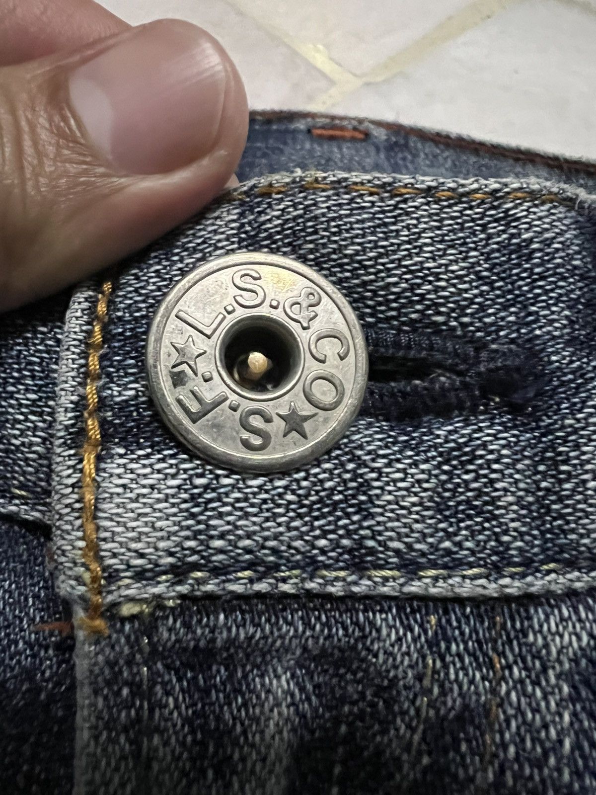 Levi's 💥Flare💥Vintage Levis 517 Stone Wash Distress Jean Size US 31 - 10 Thumbnail