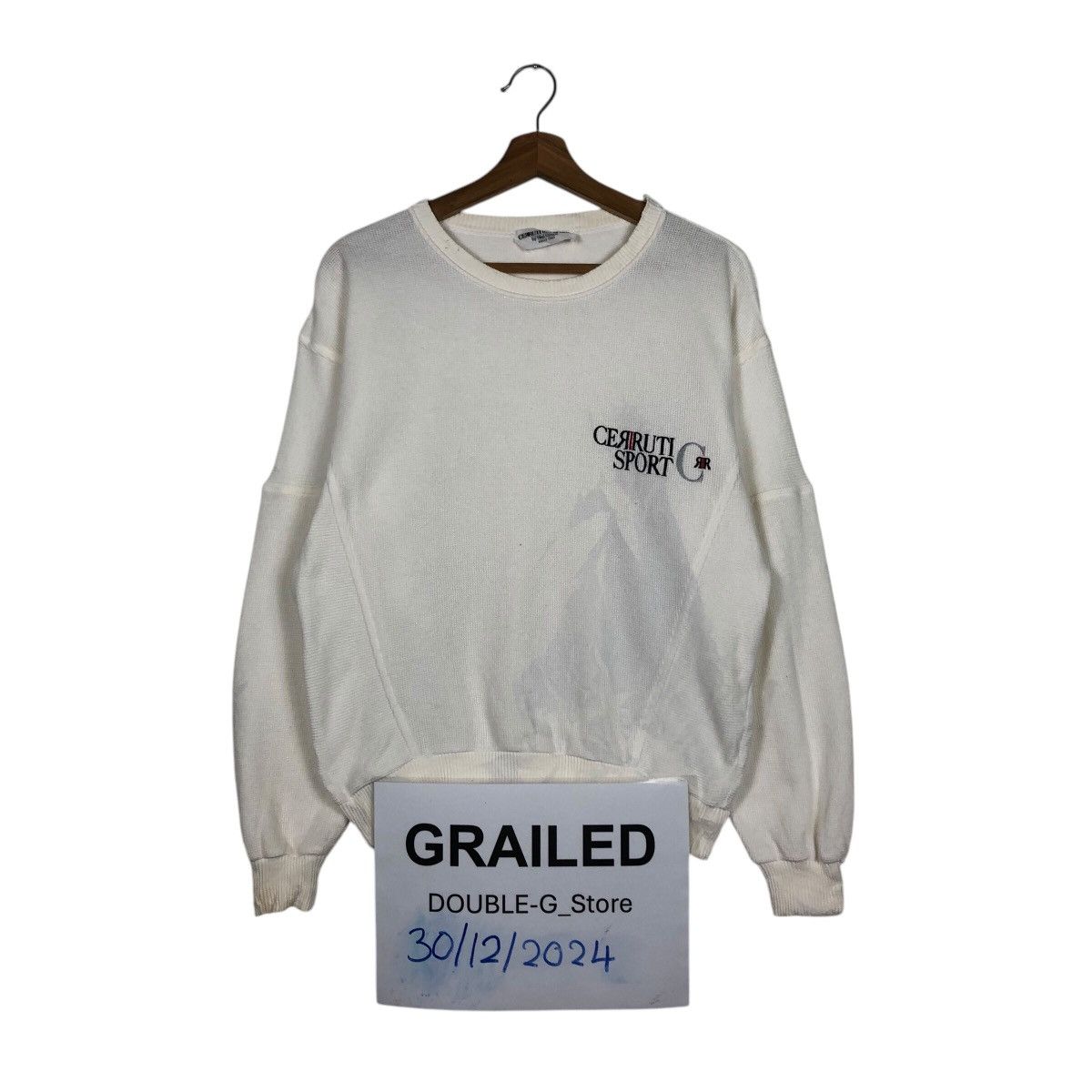Japanese Brand × Vintage Vintage Sweatshirt Cerruti 1881 Sport by Nino Cerruti Italy Size US M / EU 48-50 / 2 - 1 Thumbnail