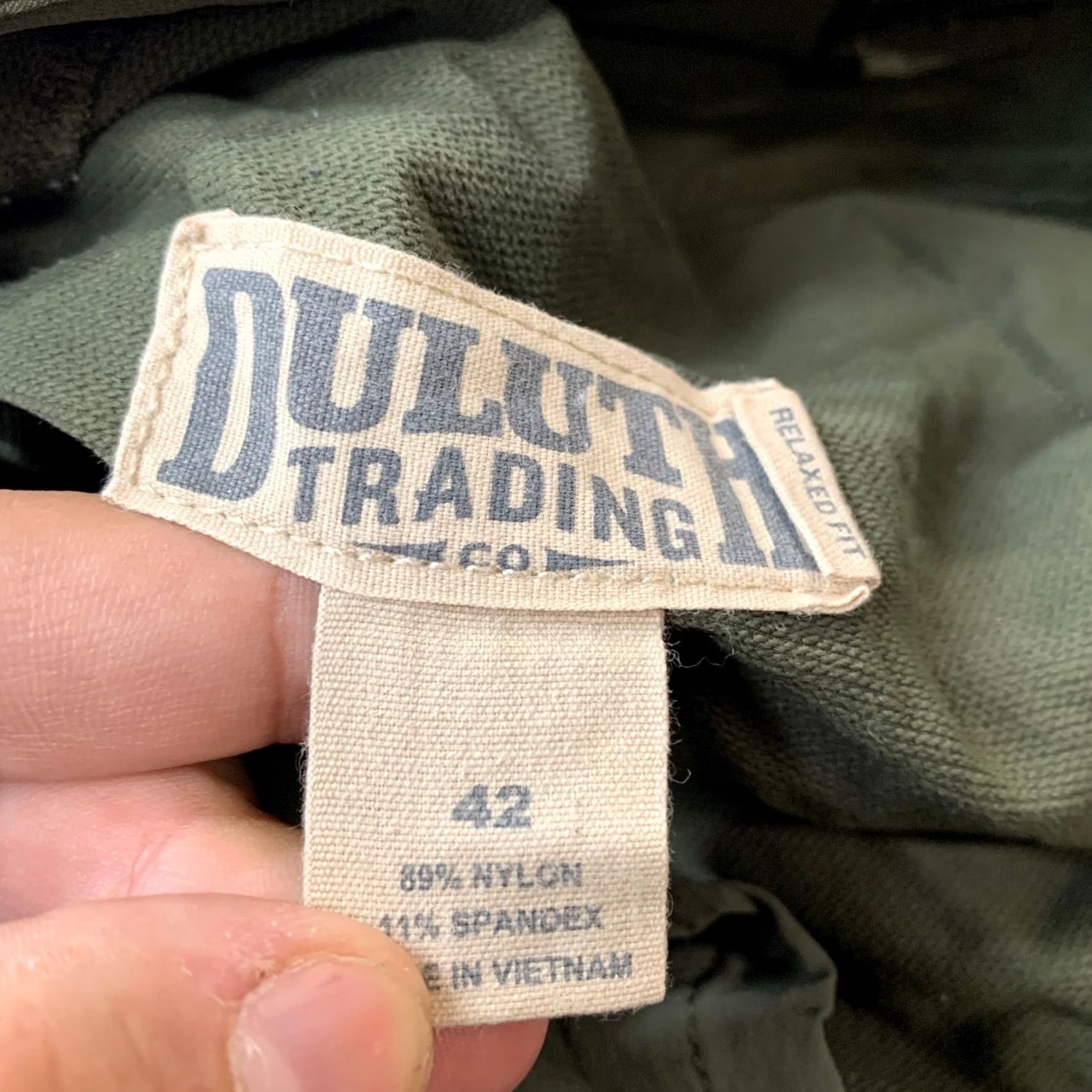 Vintage Duluth Hiking Cargo Shorts 42 Green Outdoor Stretch Casual Cargo Pocket Men 42 Regular Green Summer Fall 90s? Size US 42 / EU 58 - 3 Thumbnail