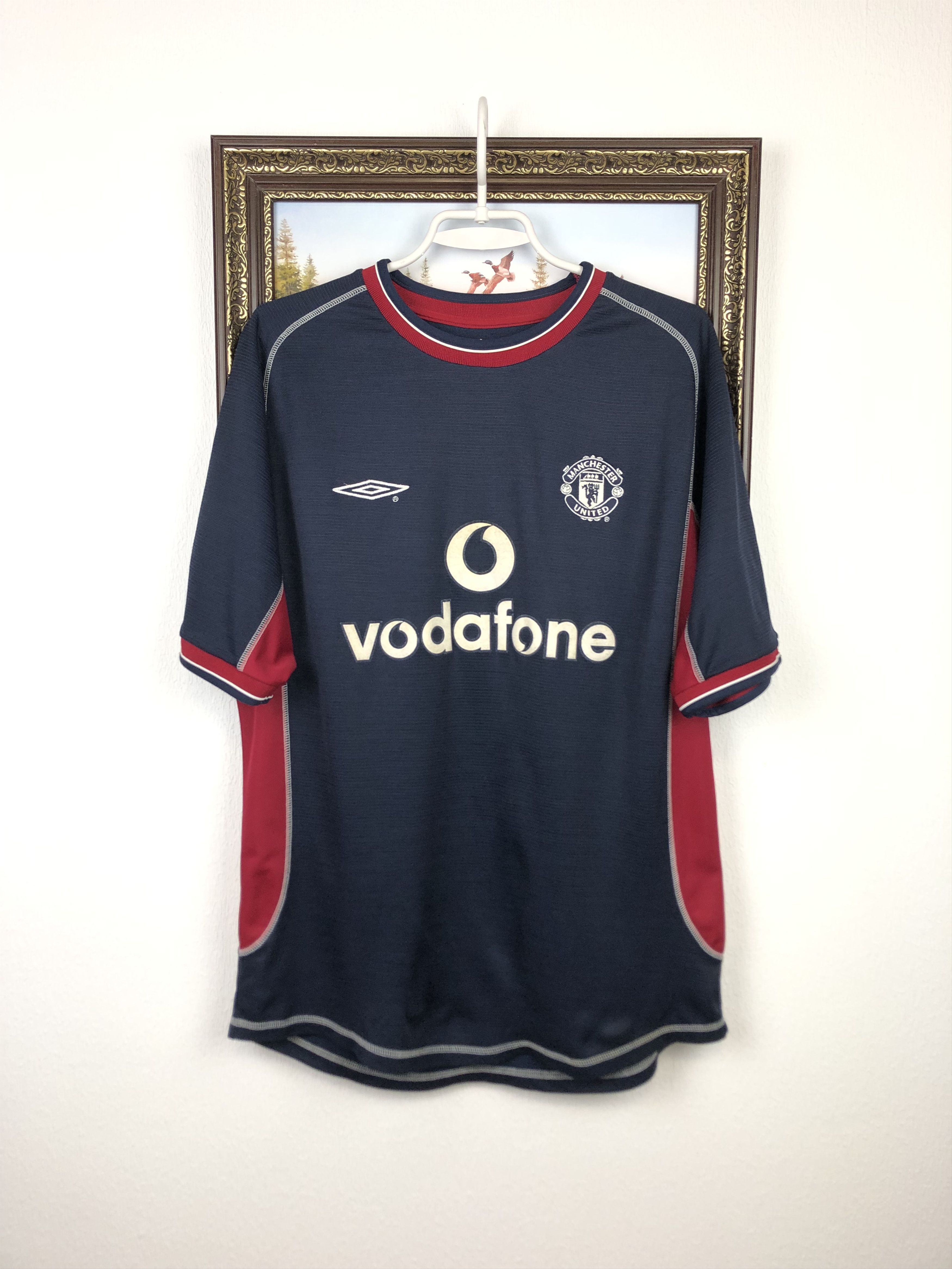 Vintage Manchester United football shirt 2000 Soccer Umbro Jersey Size US M / EU 48-50 / 2 - 1 Thumbnail