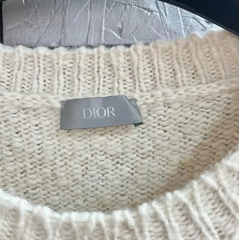 Dior Dior Beige Wool Sweater with Graphic Design . Size US XL / EU 56 / 4 - 3 Thumbnail