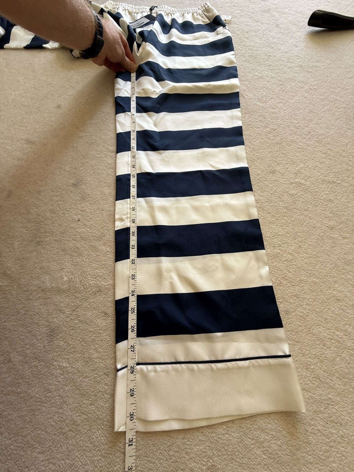 Dolce & Gabbana Dloce & Gabbana silk stripe sailor pants blue white 😍😍😍 Size US 30 / EU 46 - 11 Thumbnail