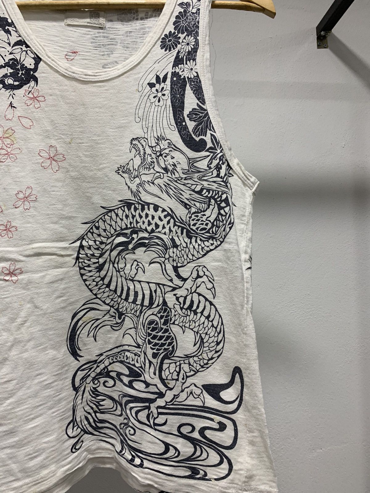 Japanese Brand Japan Dragon Sukajan Singlet 90s Size US S / EU 44-46 / 1 - 4 Thumbnail