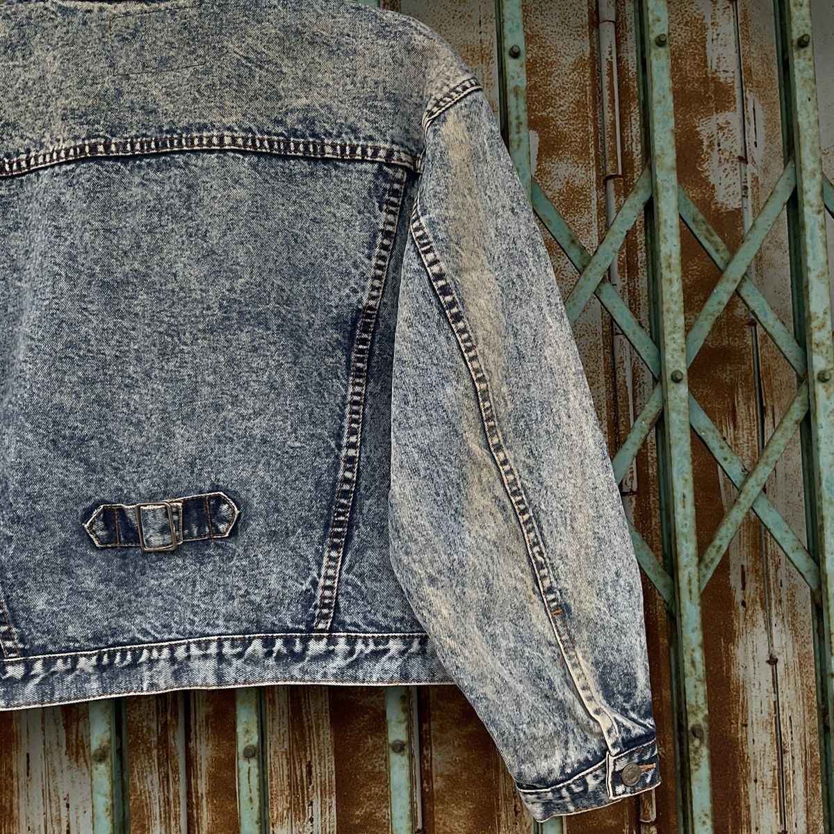 Vintage Vintage Denim Jean Jacket Distressed Size US S / EU 44-46 / 1 - 5 Thumbnail