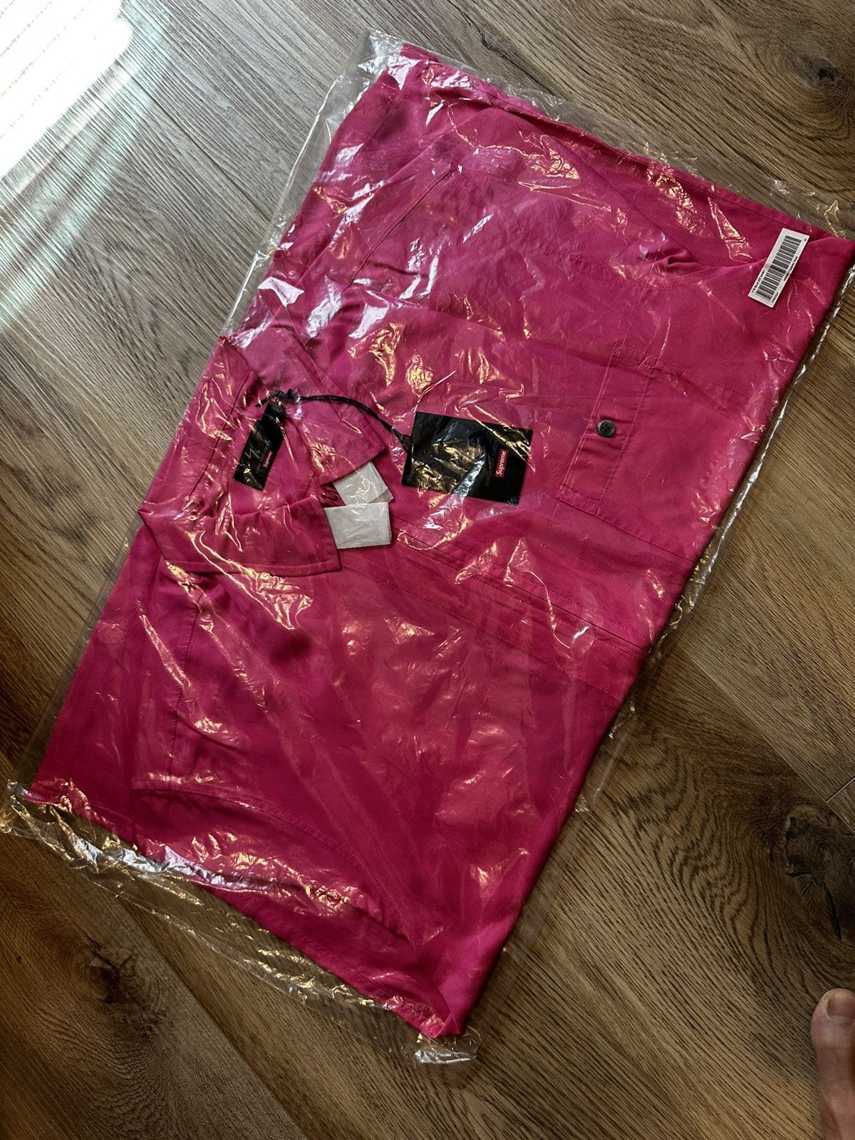 Supreme × Yohji Yamamoto Supreme Y's Silk Zip Up S/S Shirt - XL Size US XL / EU 56 / 4 - 3 Thumbnail