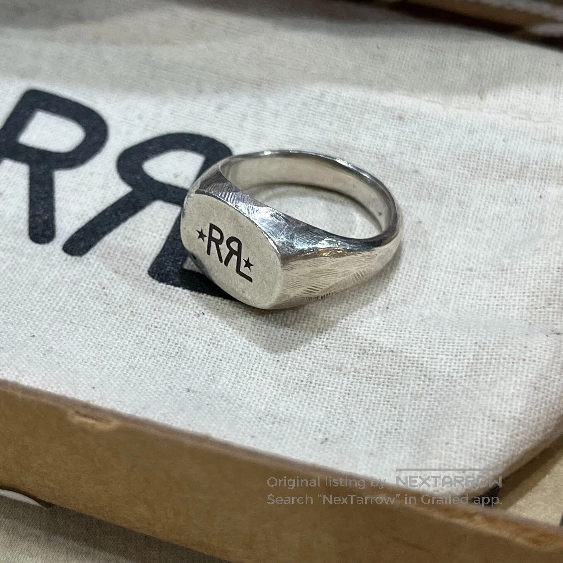 RRL Ralph Lauren silver RR logo ring by Ralph Lauren. Size ONE SIZE - 1 Thumbnail