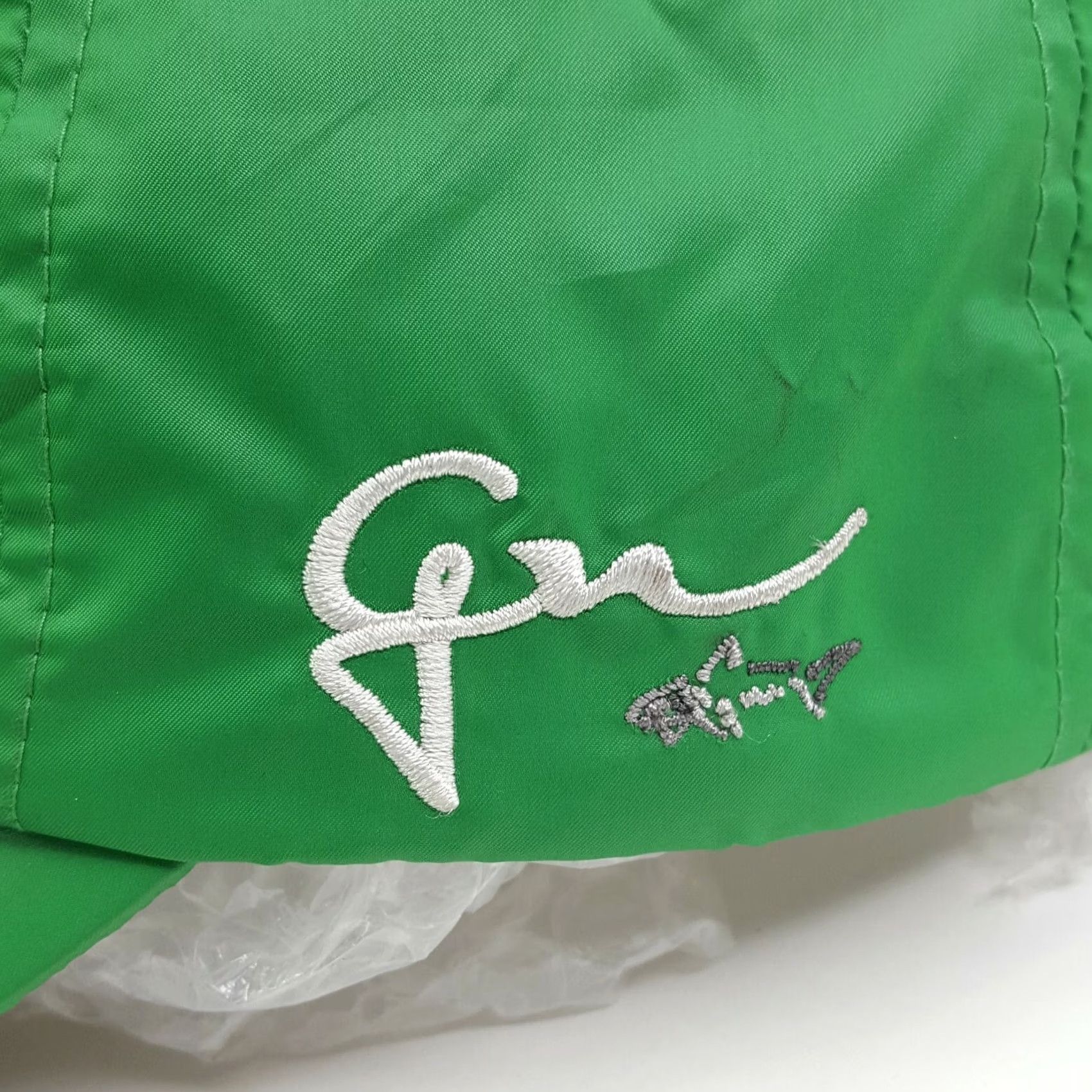 Logo 7 Greg Norman Shark Logo Adjustable Golf Hat Baseball Cap Men Green 90s Retro Shark Casual B Mens Size ONE SIZE - 3 Thumbnail