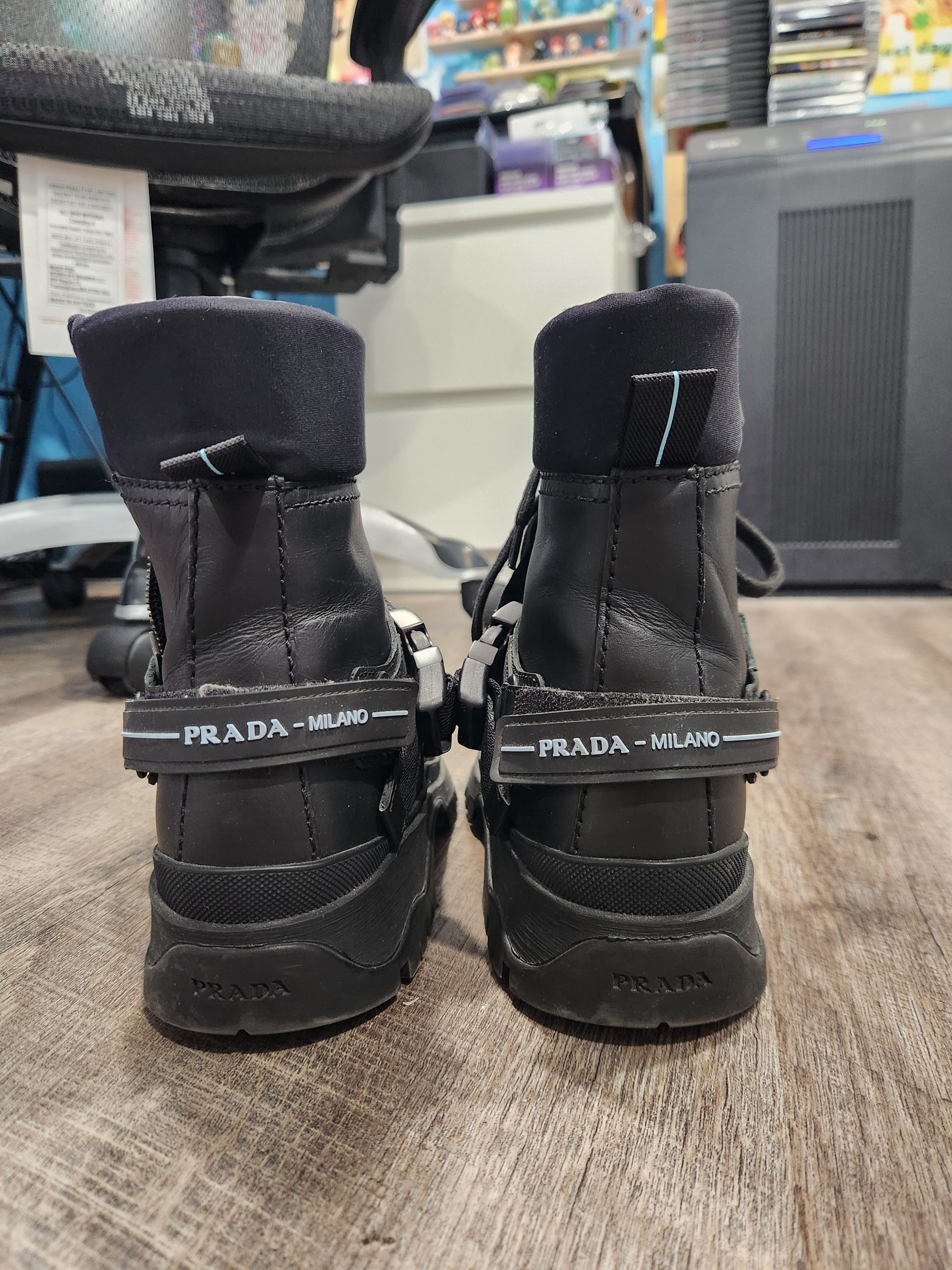 Prada Prada Combat Leather Boots Size US 8 / EU 41 - 3 Thumbnail