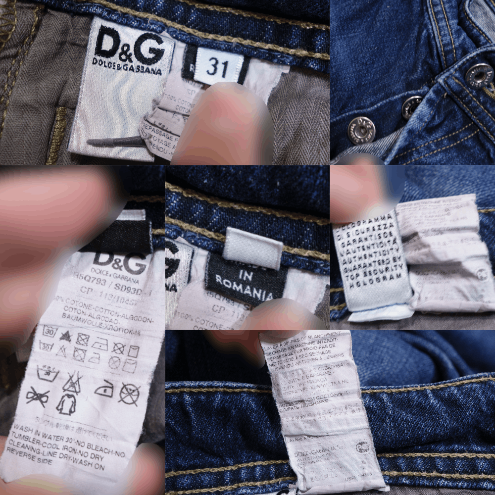 Dolce & Gabbana 00S Faded Jeans Vintage Size US 31 - 7 Thumbnail