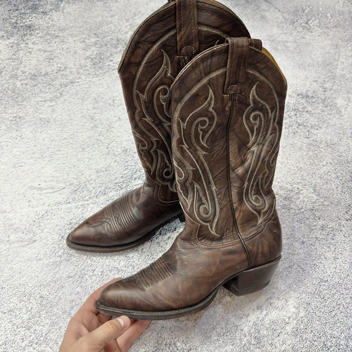 Cowboy Equipment × Handmade × Tony Lama Tony Lama Womens Cowgirl Western Boots US7 UK4 EU37 23cm Size US 7 / IT 37 - 2 Thumbnail