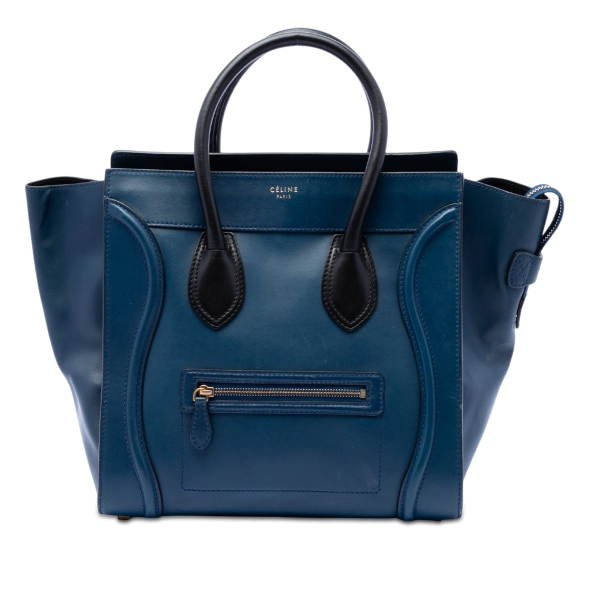 Celine Mini Bicolor Leather Luggage Tote Size ONE SIZE - 1 Thumbnail