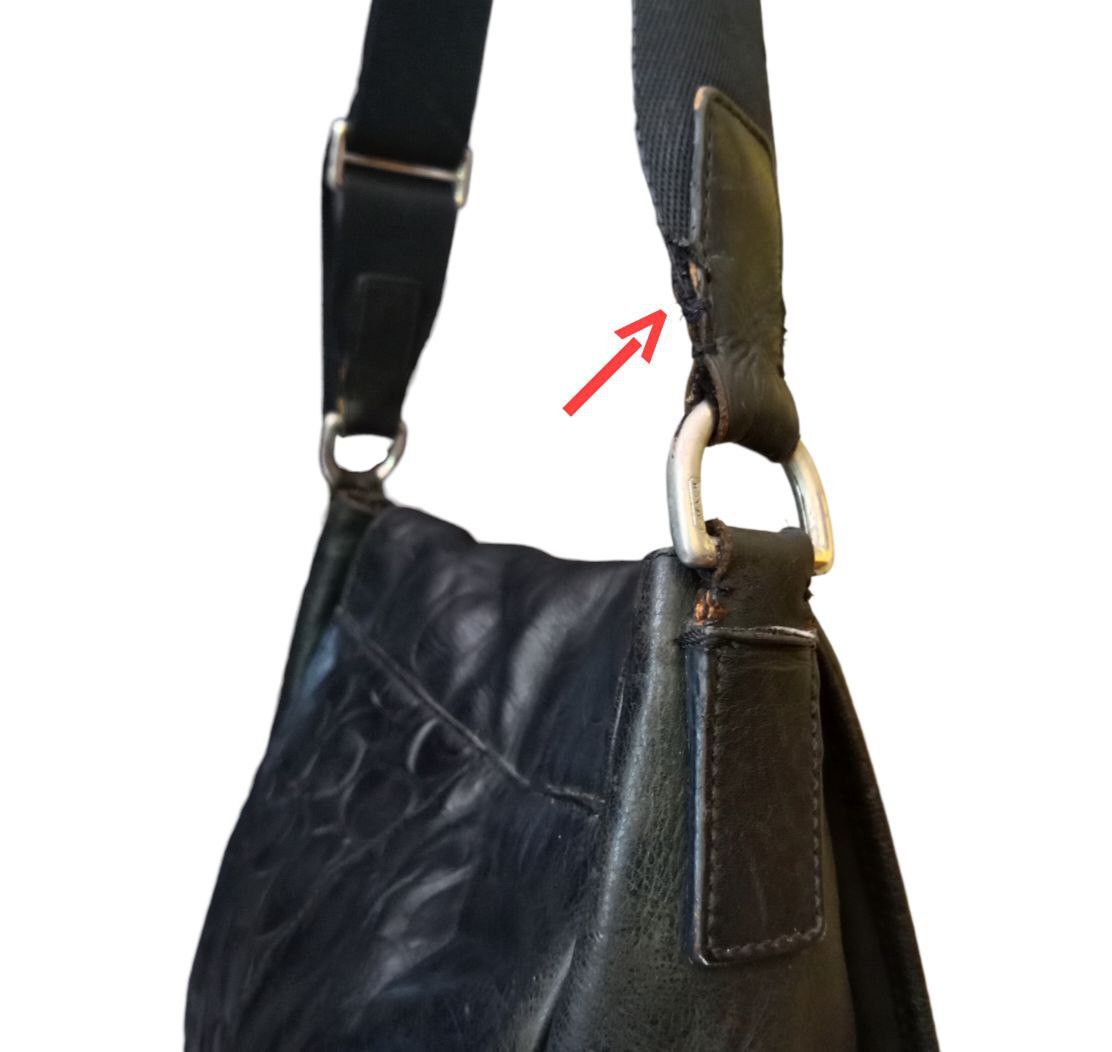 Branded Leather × Coach × Designer Authentic COACH Monogram Leather Crossbody Bag Size ONE SIZE - 7 Thumbnail