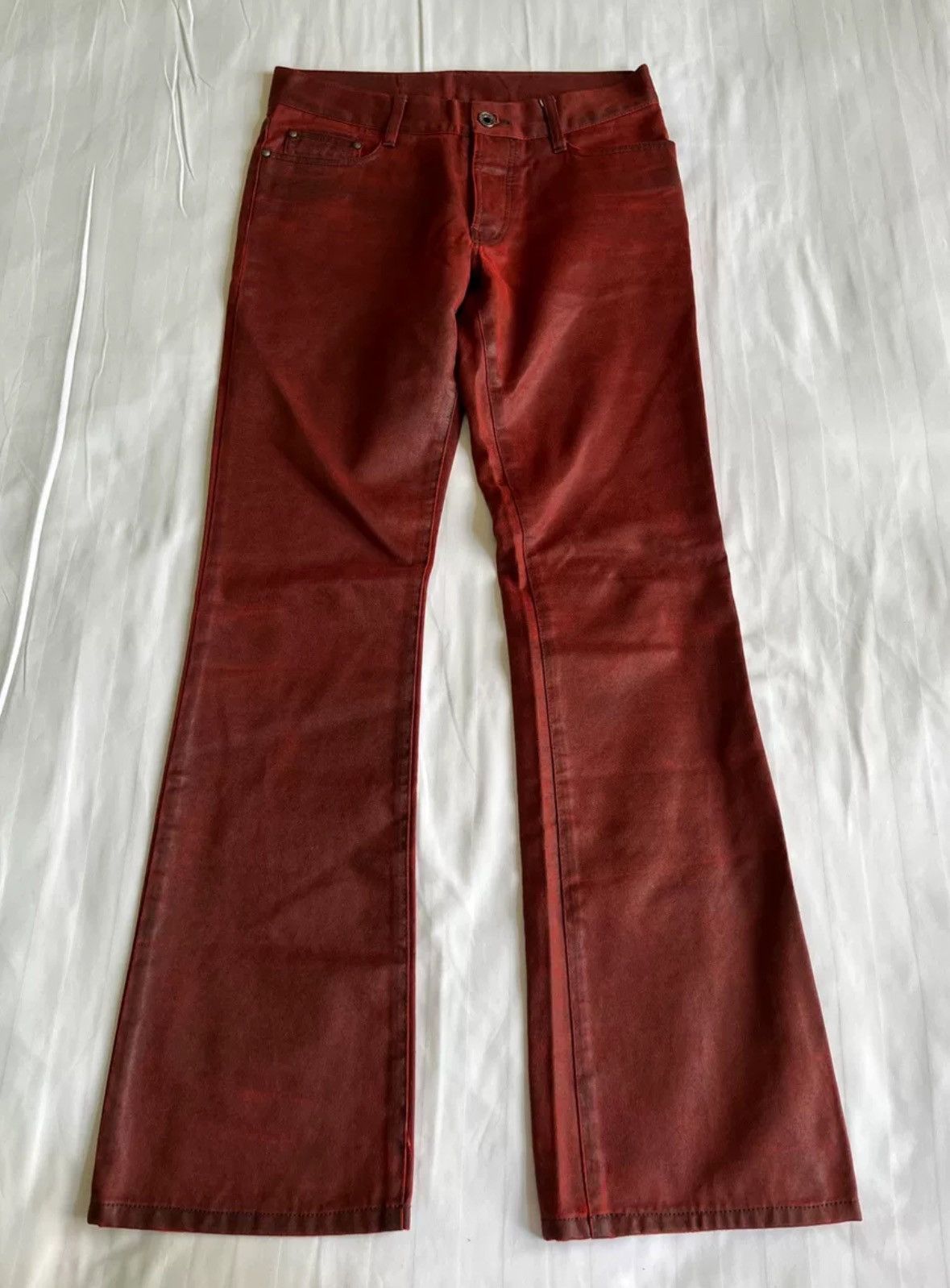 5351 POUR LES HOMMES × Japanese Brand 5351 pour les hommes flared leather pants Size US 30 / EU 46 - 1 Thumbnail