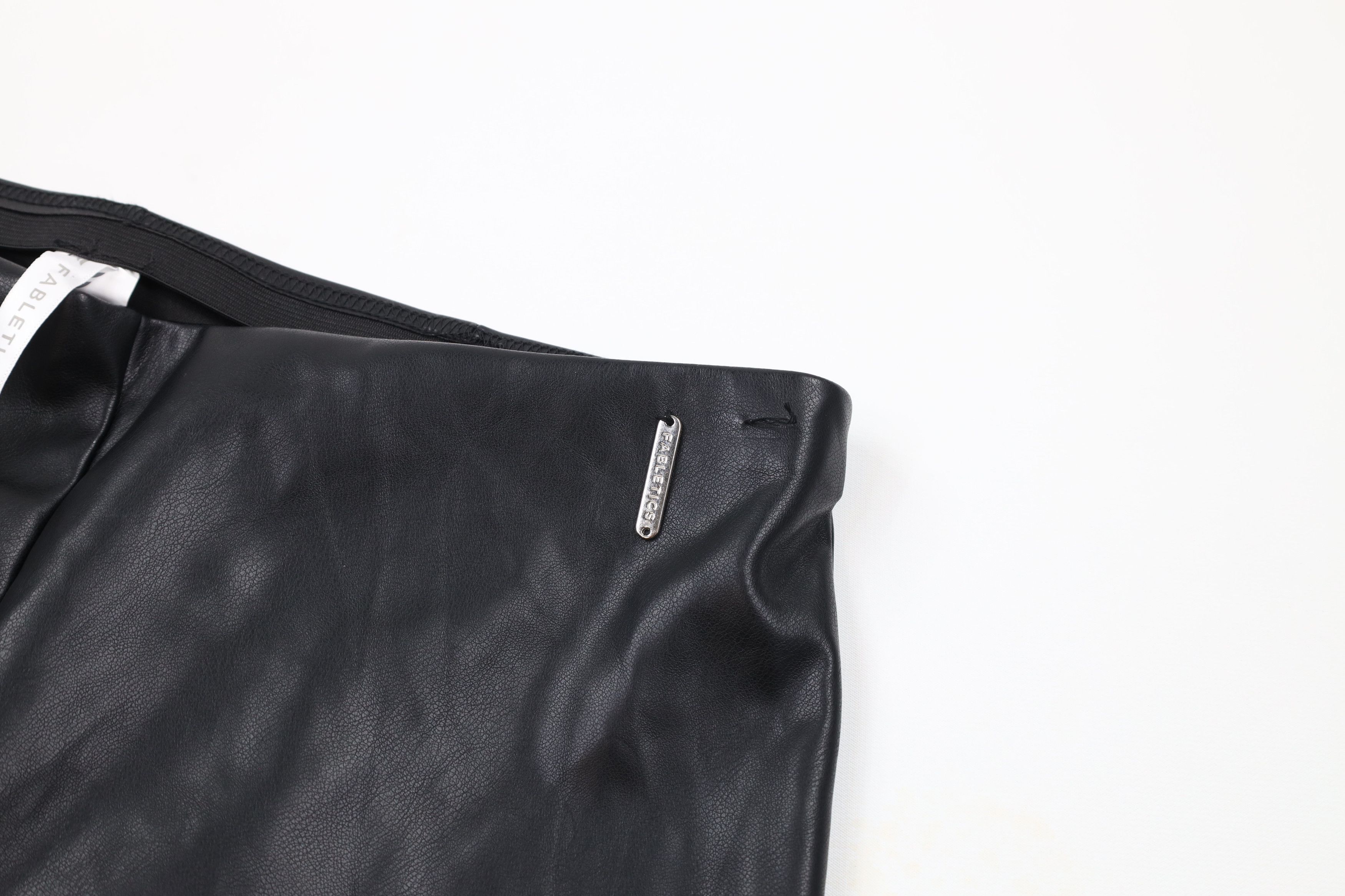 Fabletics × Vintage New Fabletics Vegan Leather Pull On Legging Pants Black Size 30" / US 8 / IT 44 - 5 Thumbnail