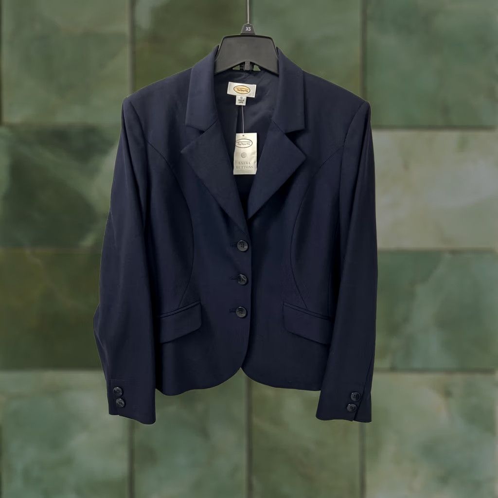 Talbots Talbots Blazer Womens 10 Blue Wool Jacket Italian Fabric 3 Buttons Made In Japan Size L / US 10 / IT 46 - 1 Thumbnail