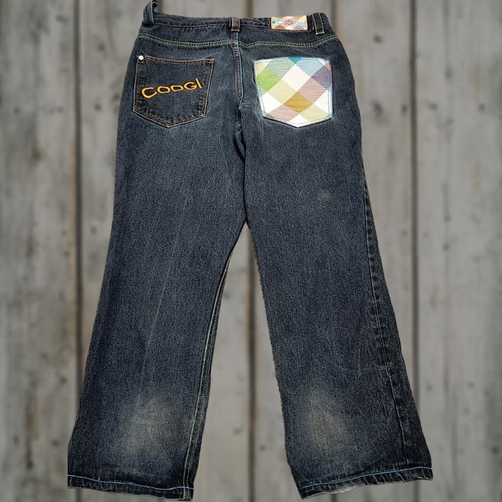 Coogi COOGI Jeans 34x33 Denim Embroidered Ho p Hop Baggy Straight Hip Hop Pockets Blue Men Regular Size US 34 / EU 50 - 1 Thumbnail