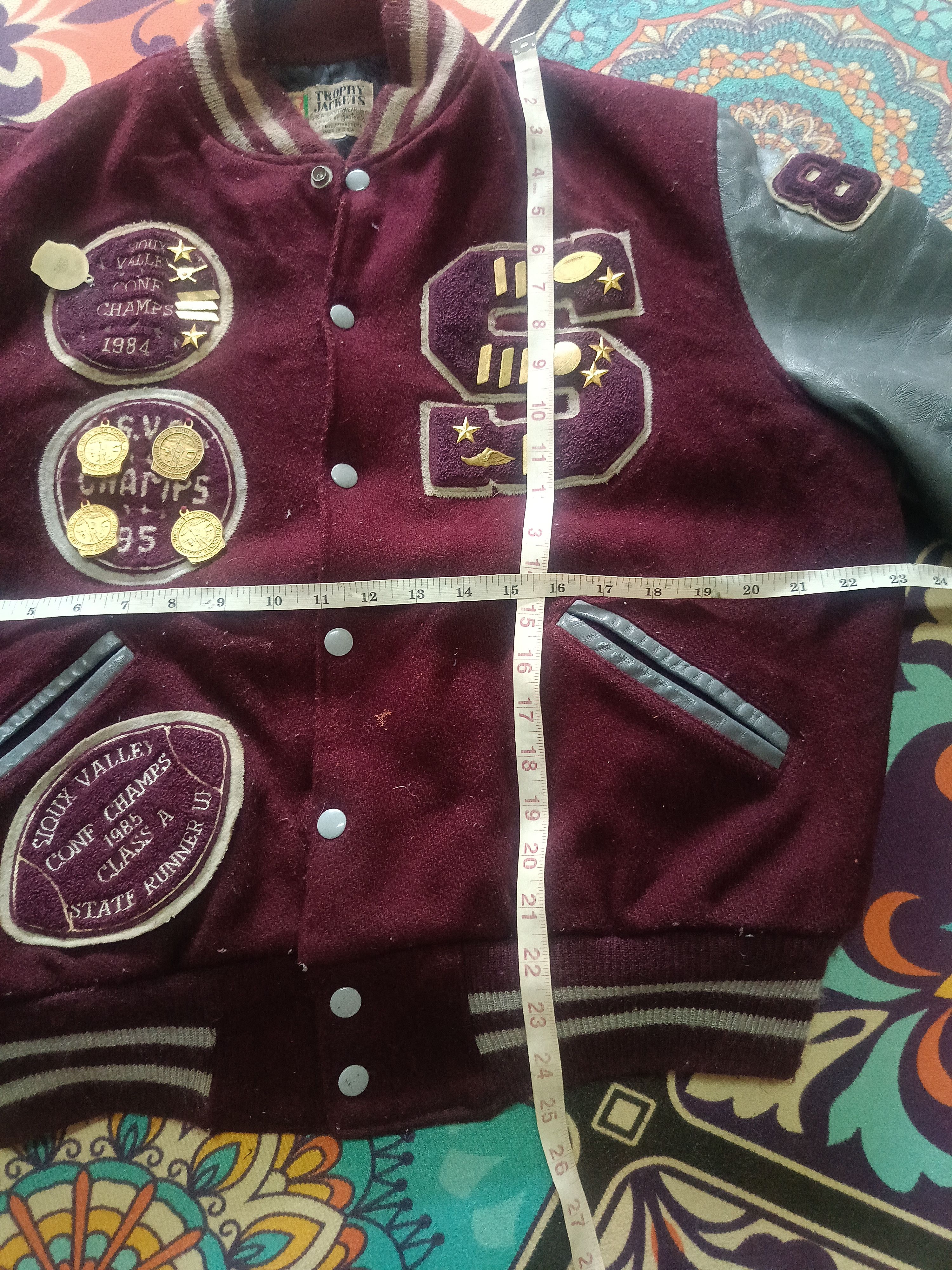 MLB × Vintage Rare Vtg 80s Letterman Varsity Jostens Trophy Jacket Size US M / EU 48-50 / 2 - 9 Thumbnail