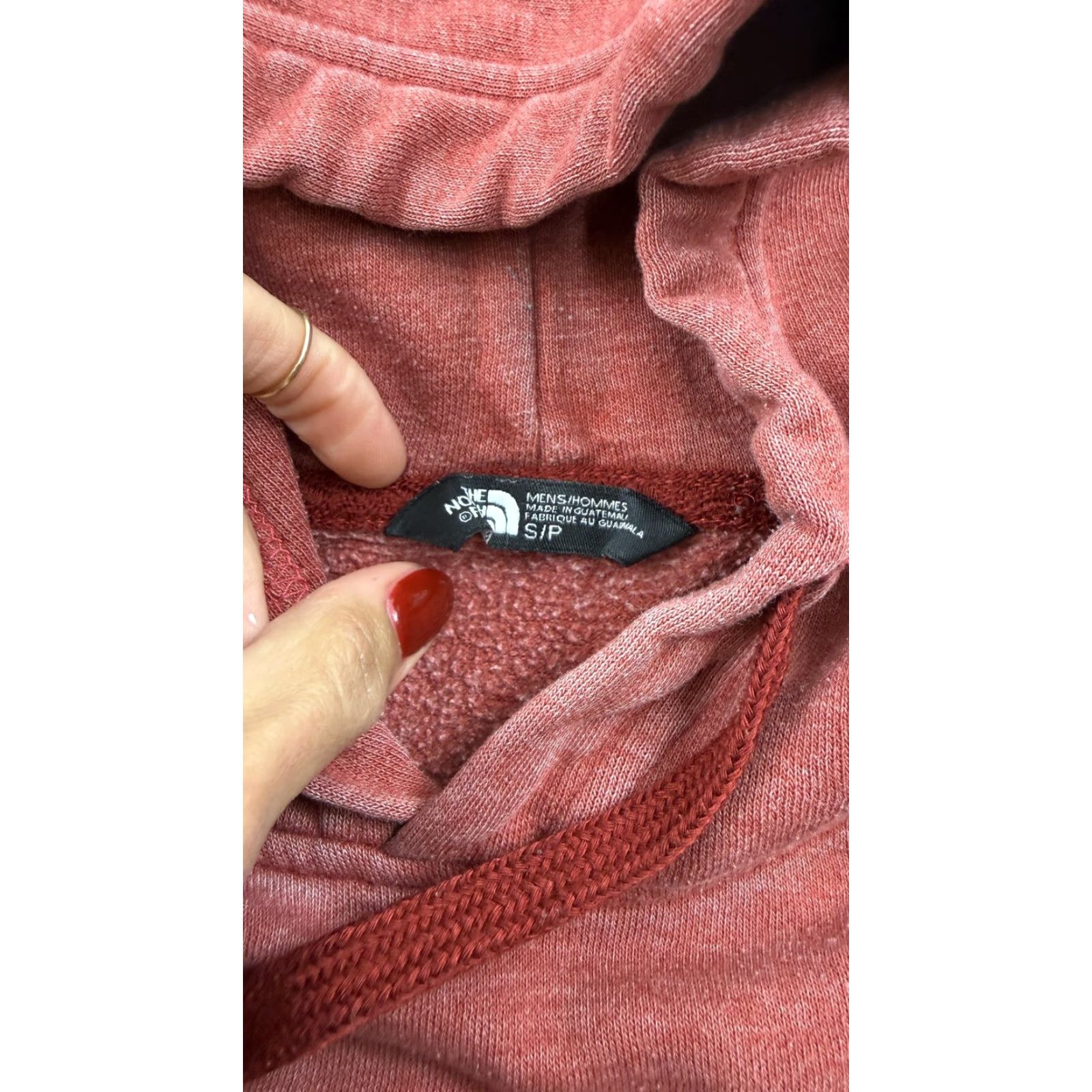 The North Face The North Face Hoodie Mens S Red Pullover Logo Fleece Kangaroo Pocket Size US S / EU 44-46 / 1 - 5 Thumbnail