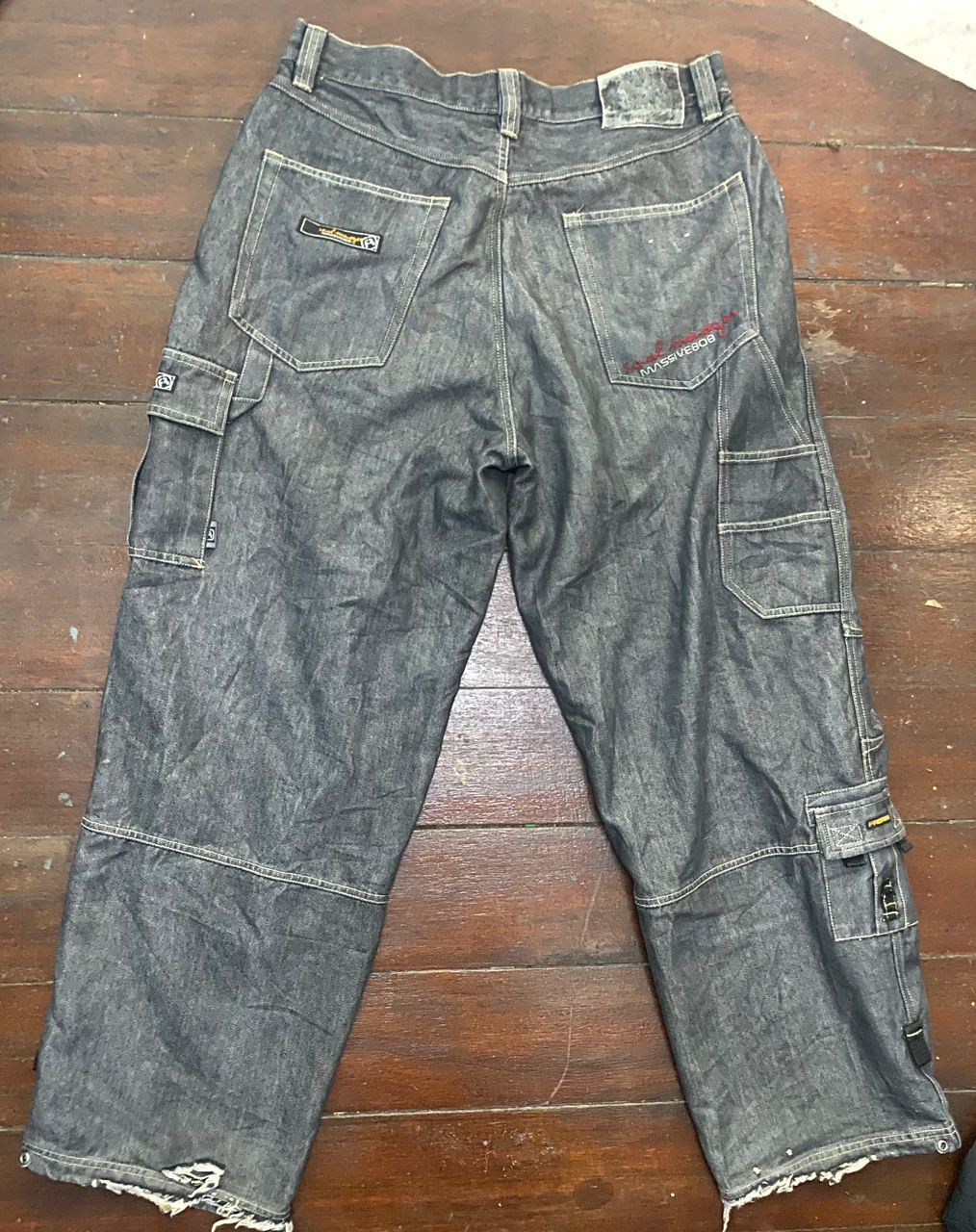 Other Freaky massive distressed denim baggy cargo pants Size US 36 / EU 52 - 16 Thumbnail
