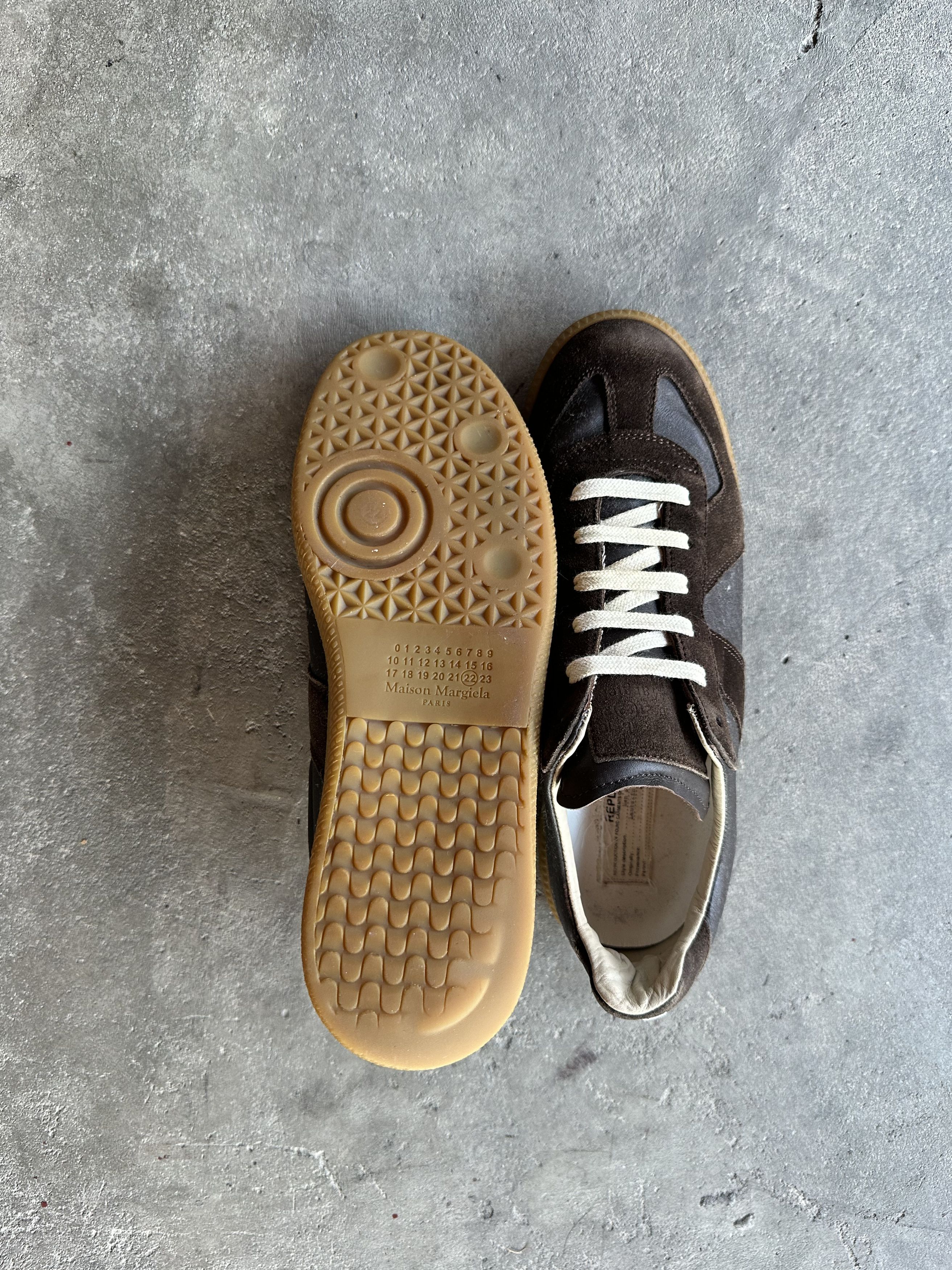 Maison Margiela Maison Margiela Replica Low Brown Sneaker Size US 7 / EU 40 - 4 Thumbnail