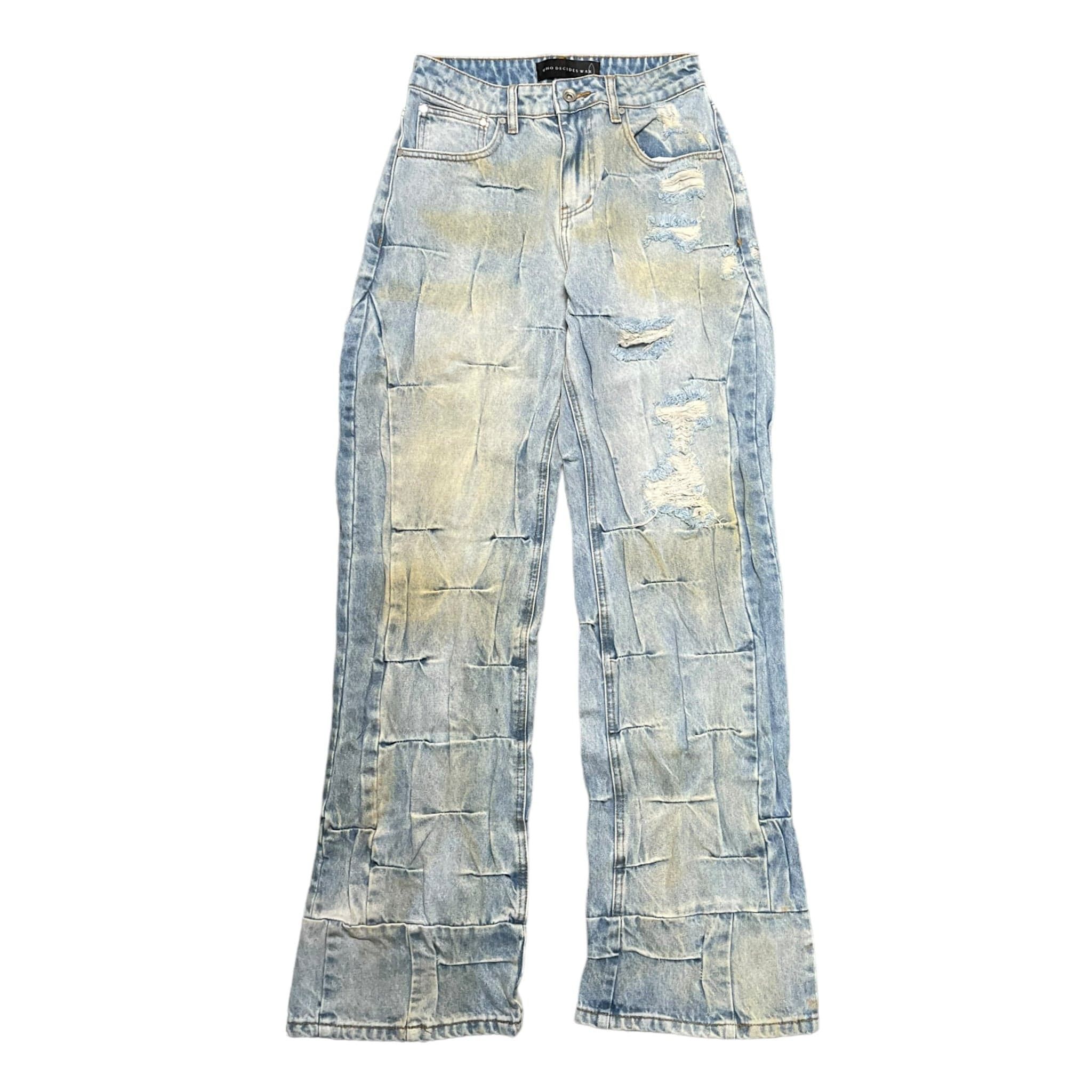 Who Decides War Gathered Jeans Indigo Size US 26 / EU 42 - 1 Thumbnail