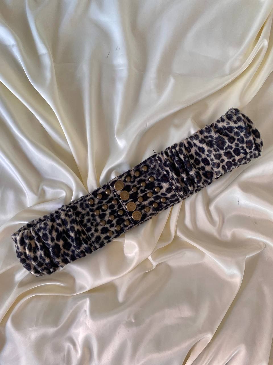 Vintage Vintage leopard fluffy wide belt Size ONE SIZE - 6 Thumbnail