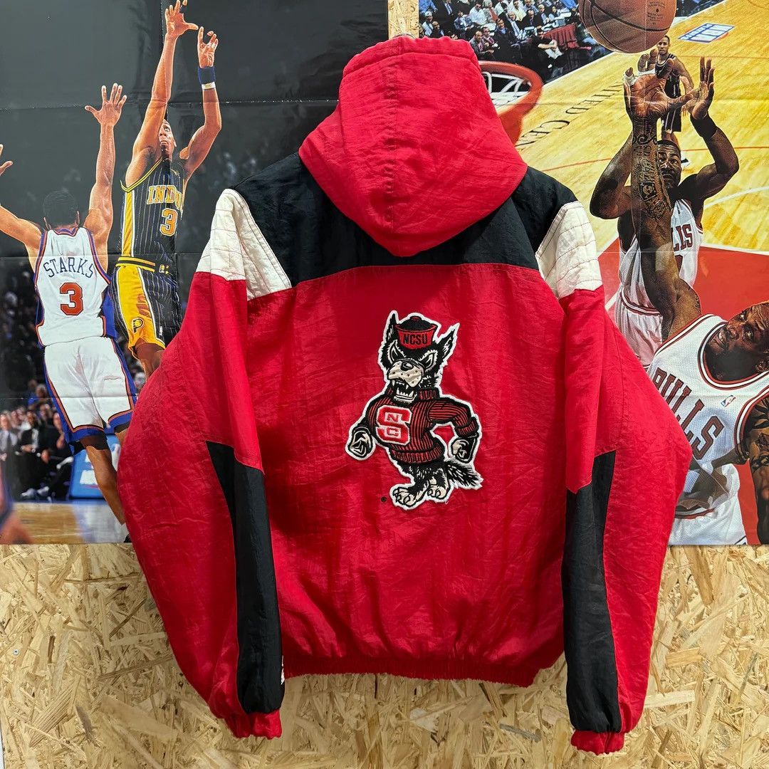 Starter Vintage NC State Wolfpack Starter Pullover Puffer Jacket Size US S / EU 44-46 / 1 - 1 Thumbnail