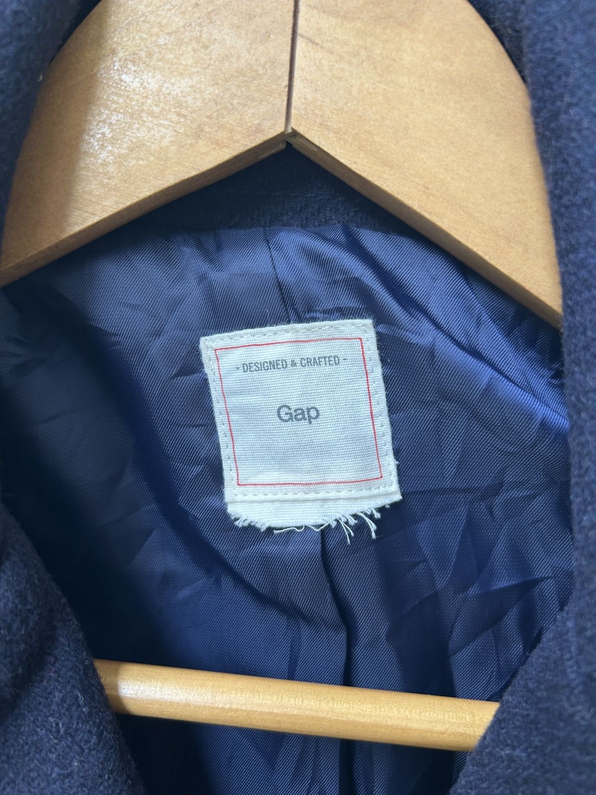 Gap Gap Jacket Navy wool biker jacket. Zipped Size US XXS / EU 40 - 4 Thumbnail