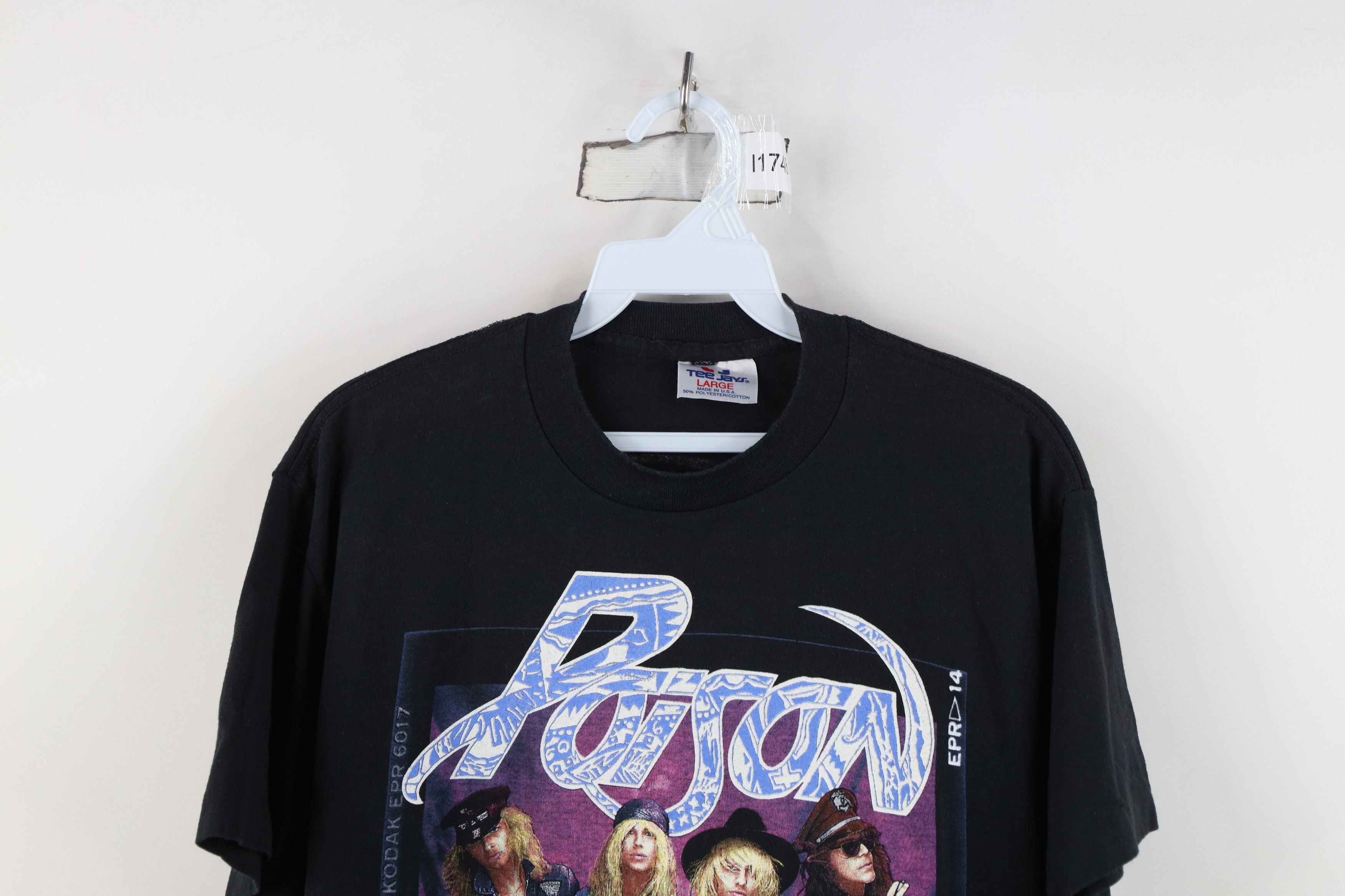 Vintage Vintage 80s Open Up and Say Ahh Tour P oison Band T-Shirt Size L / US 10 / IT 46 - 2 Thumbnail