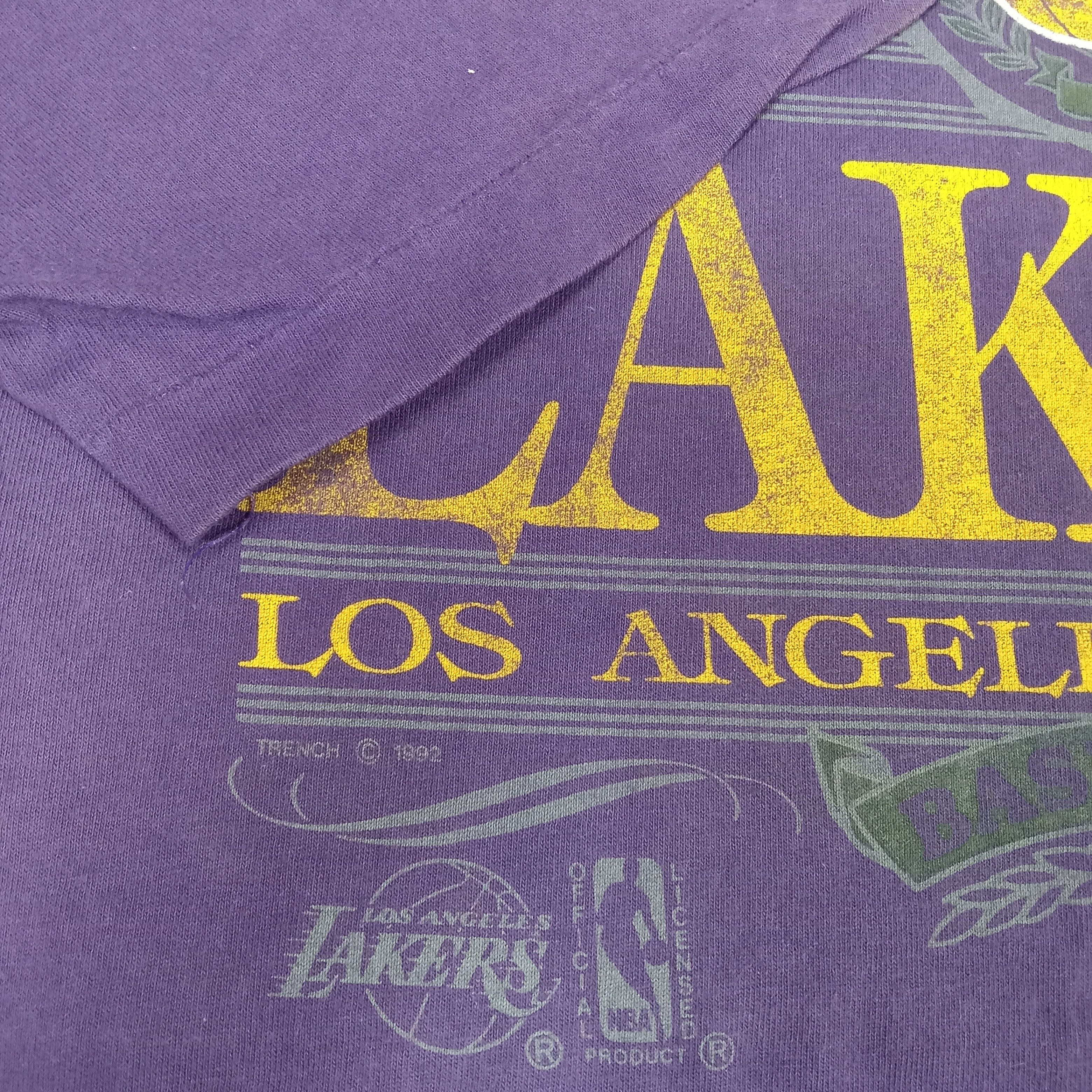 NBA × Vintage Lakers Los Angeles California NBA Vintage Tshirt Size US L / EU 52-54 / 3 - 7 Thumbnail