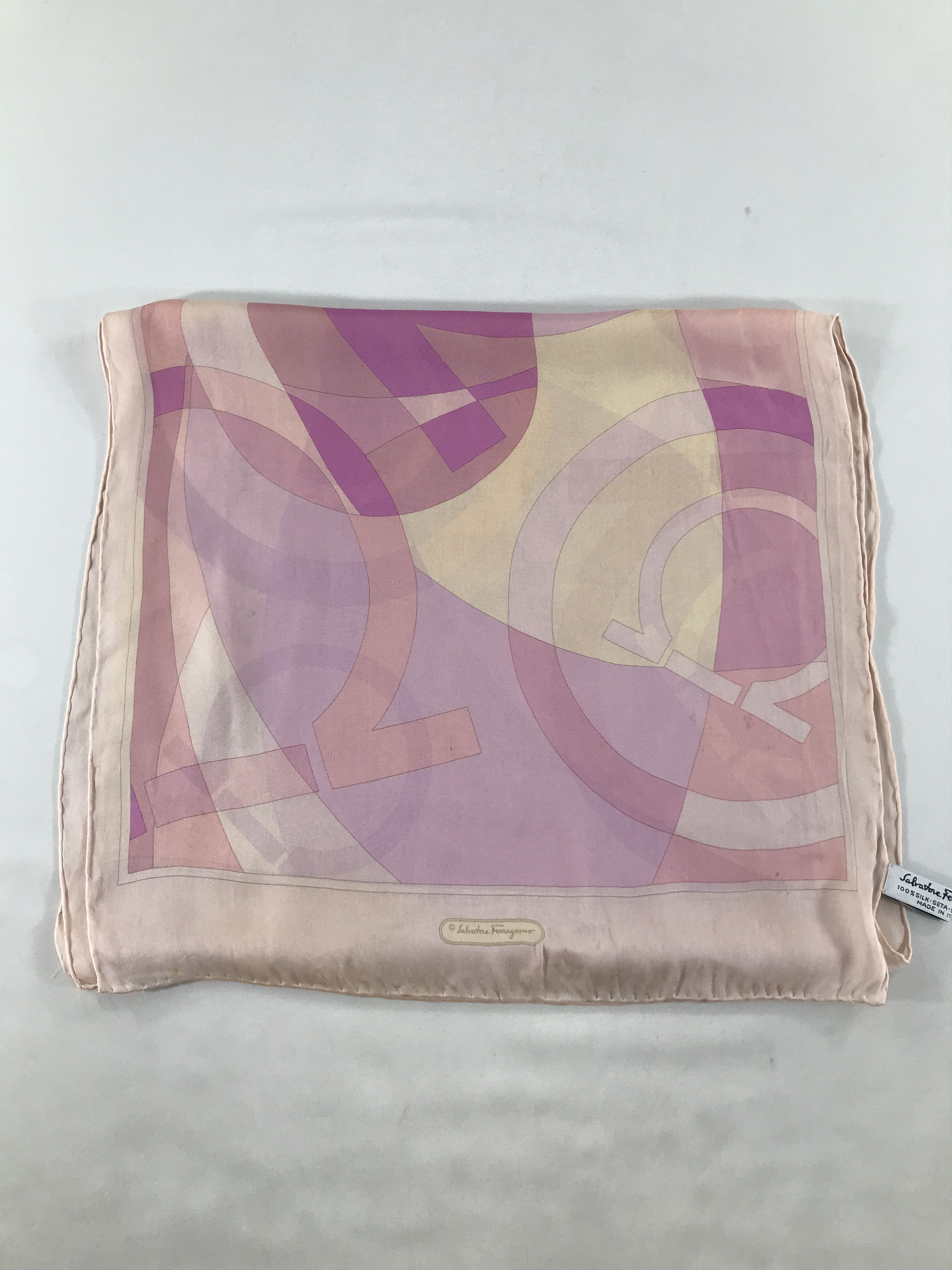 Vintage Vintage Salvatore Ferragamo Silk Scarf Size ONE SIZE - 2 Thumbnail