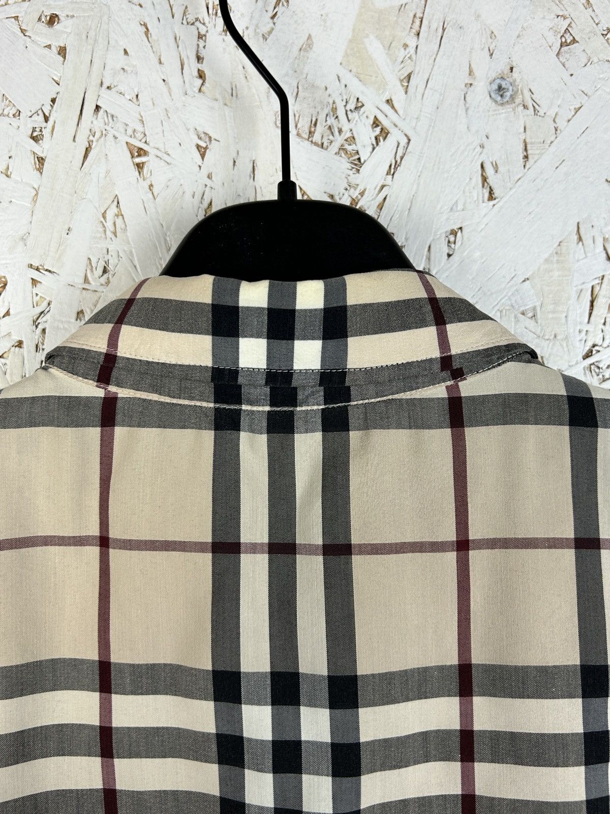 Burberry Vintage Burberry Red Label Nova Check AOP Shirt Size 40 Size S / US 4 / IT 40 - 7 Thumbnail
