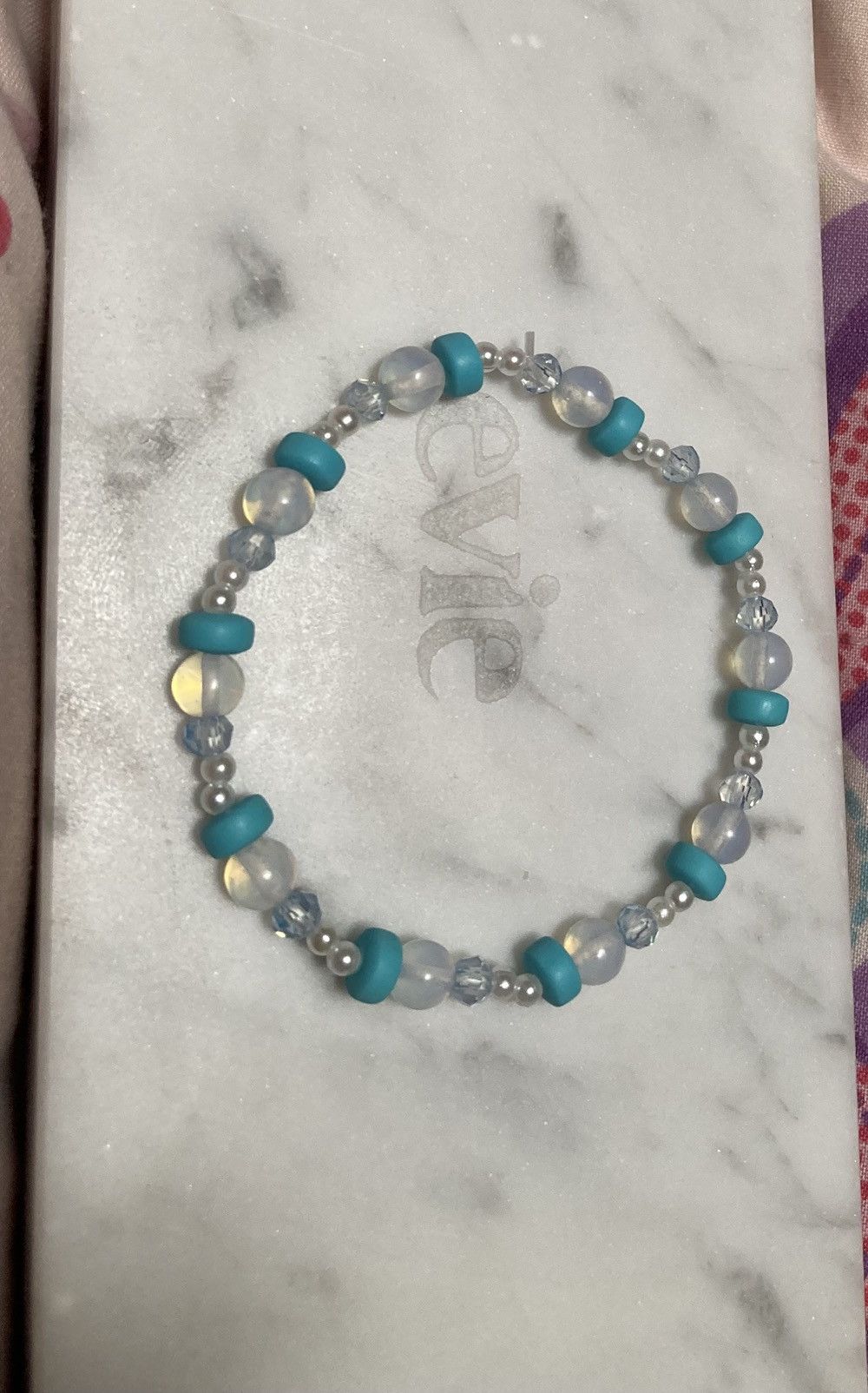 Other Opalite and faux pearl and blue beaded bracelets Size ONE SIZE - 1 Preview