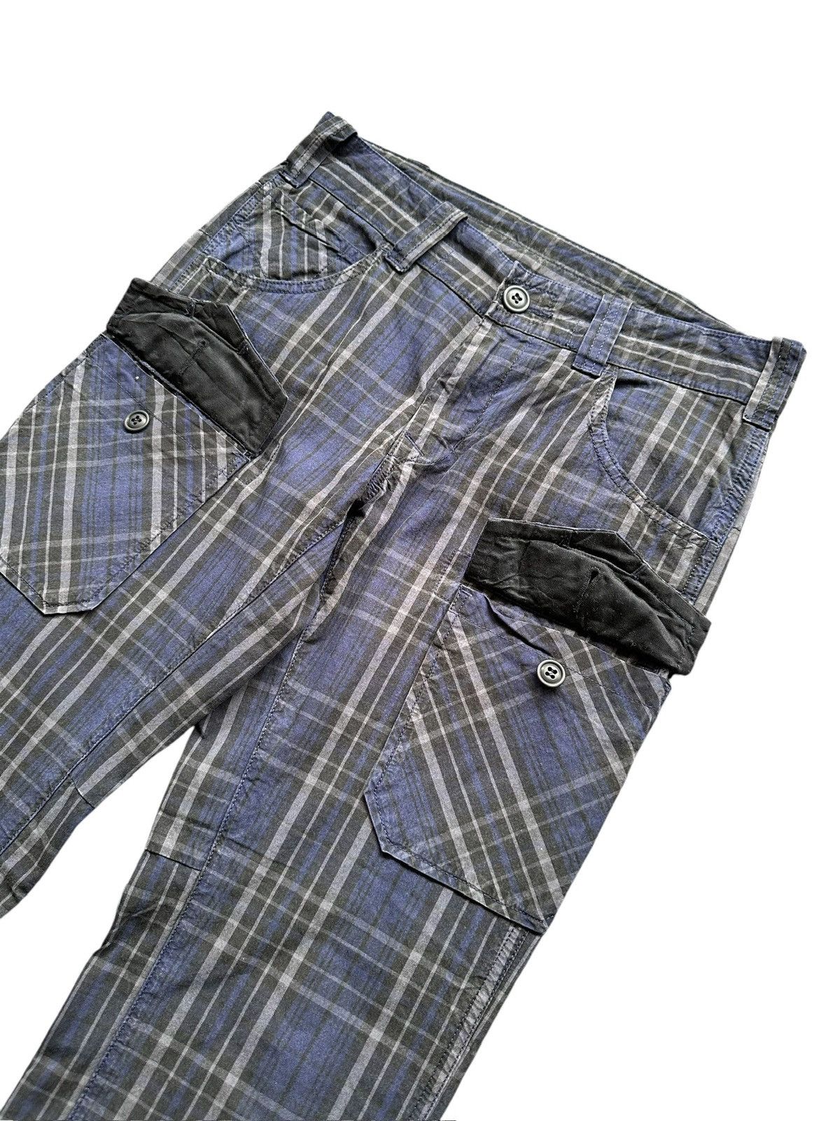 KOJIMA GENES 00's Bartack Japan Kojima Made cargo plaid pant Size US 32 / EU 48 - 4 Thumbnail
