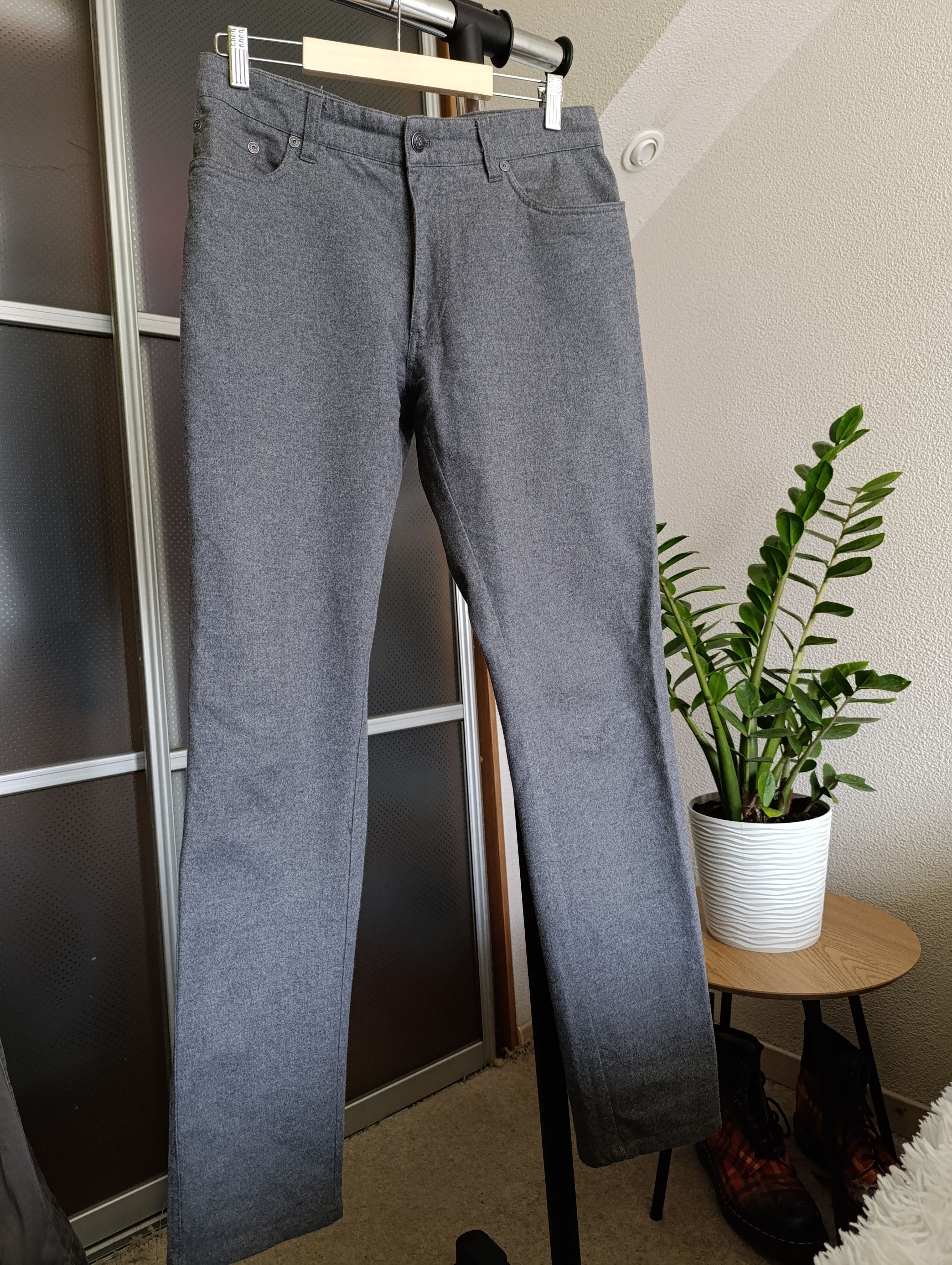 Designer × Hackett Hackett Flannel logo-patch straight-leg Trousers Size US 30 / EU 46 - 6 Thumbnail