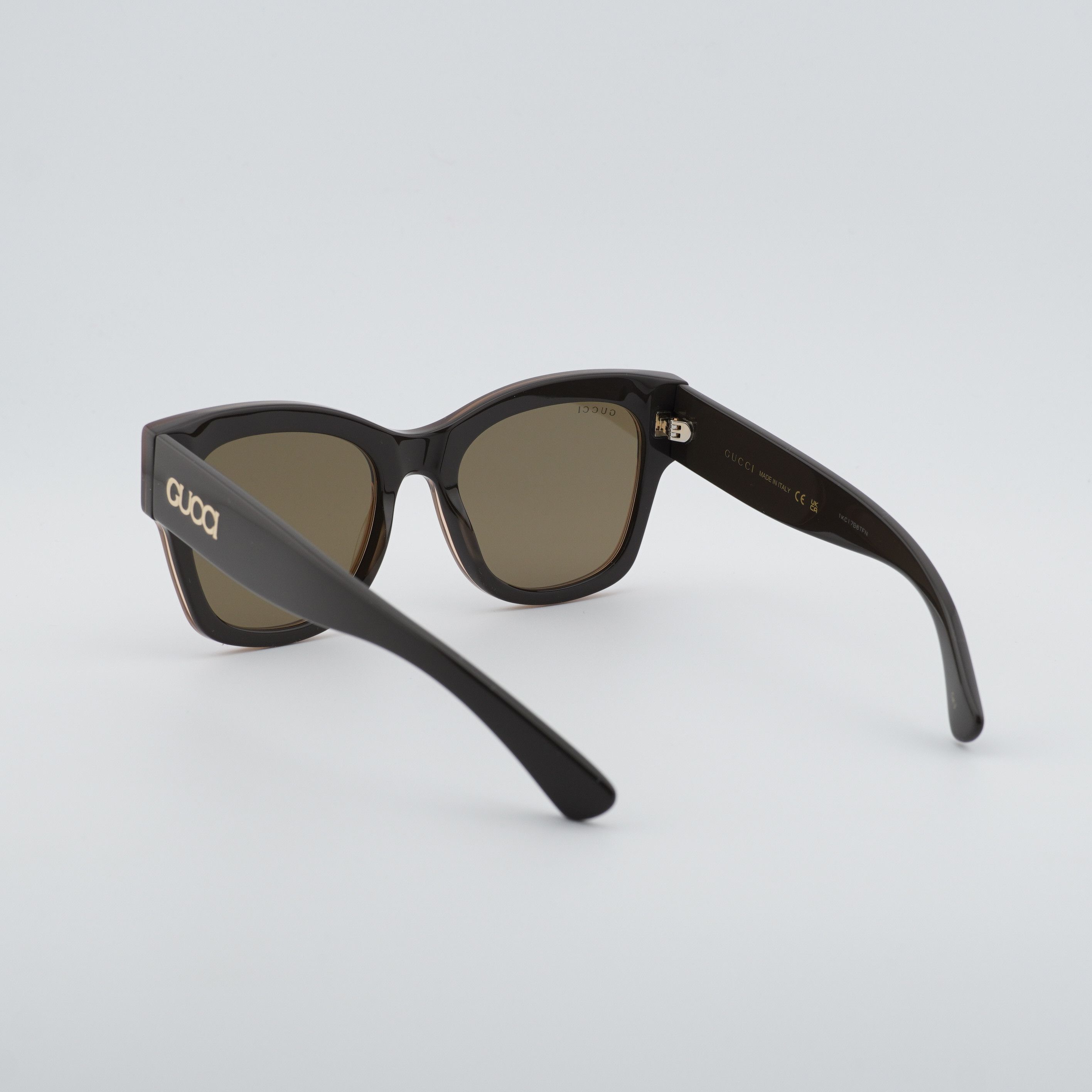 Gucci Gucci GG1789S 004 Sunglasses Peach/Brown Square Frame Size ONE SIZE - 9 Thumbnail