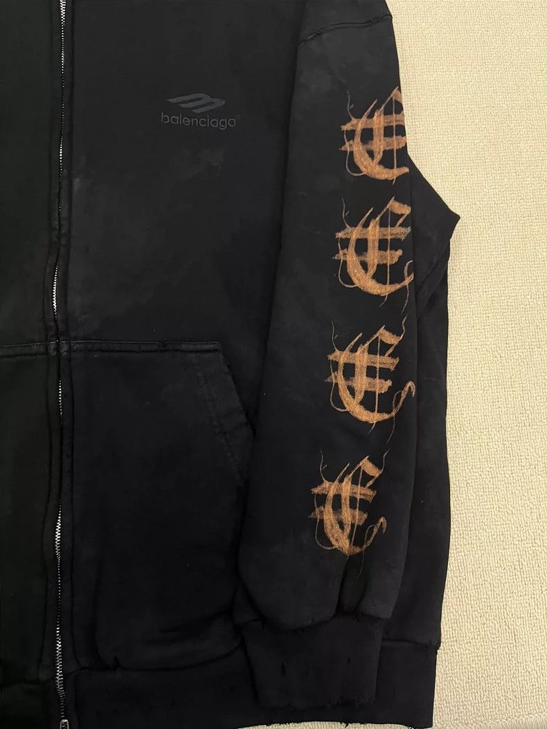 Balenciaga Balenciaga FW23 graphic print zipper slim fit sweatshirt 25 Size US S / EU 44-46 / 1 - 4 Thumbnail